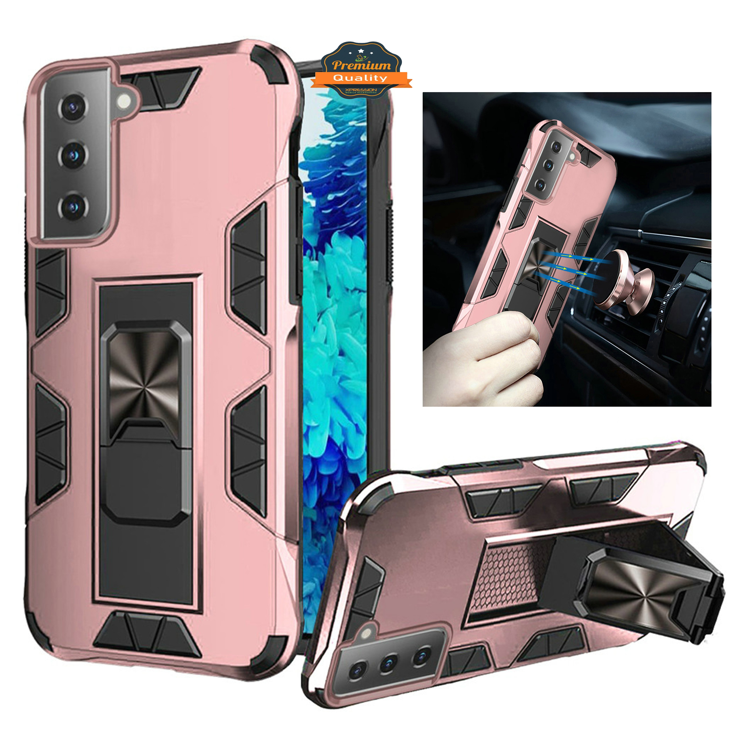 For Kyocera DuraForce Ultra 5G UW E7110 Case w/ Hidden Stand Hybrid Armor Cover - Picture 36 of 41