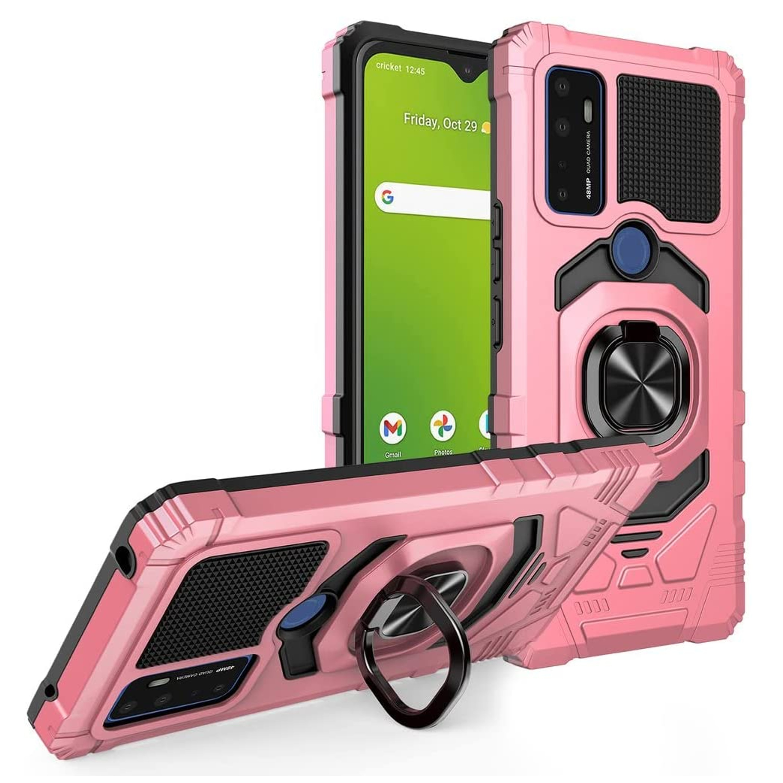 Para Kyocera DuraSport 5G Hybrid 360 ° Anillo giratorio Soporte Soporte Cubierta de la caja de armadura - Imagen 36 de 41