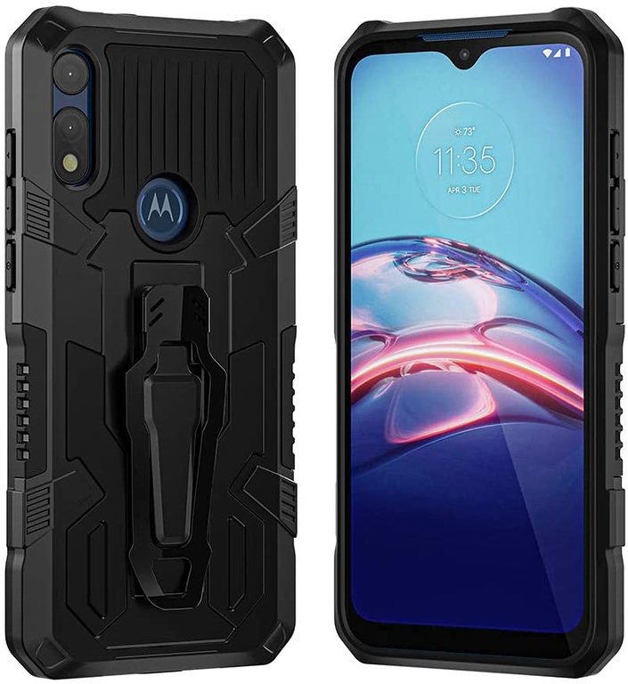 For Motorola Moto G Power 2021 Hybrid Belt Clip & Kickstand 2in1 Hard Case Cover - 第 23/45 張圖片