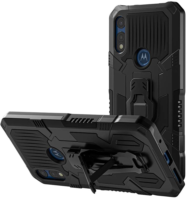 For Motorola Moto G Power 2021 Hybrid Belt Clip & Kickstand 2in1 Hard Case Cover - 第 22/45 張圖片