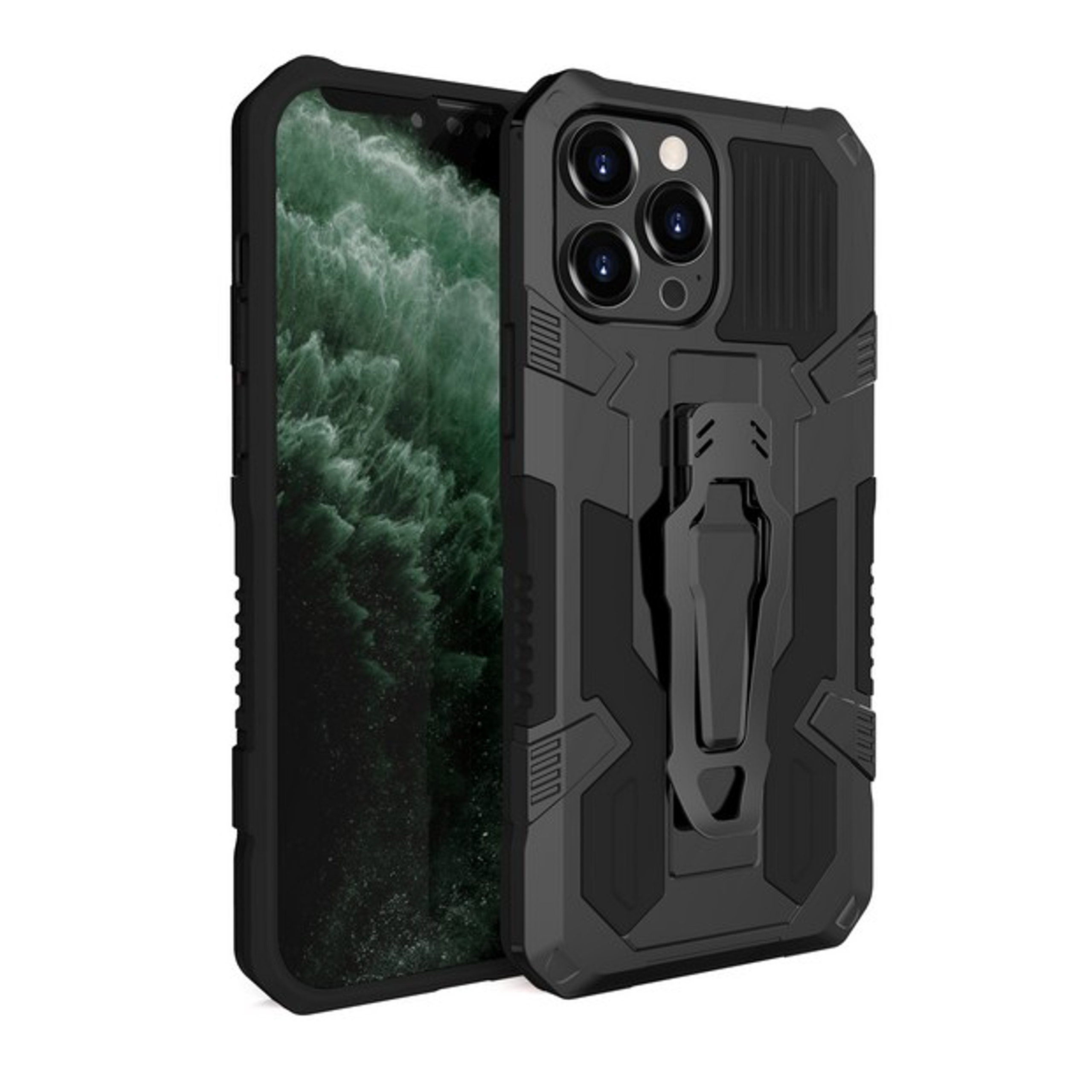 For Motorola Moto G Power 2021 Hybrid Belt Clip & Kickstand 2in1 Hard Case Cover - 第 15/45 張圖片