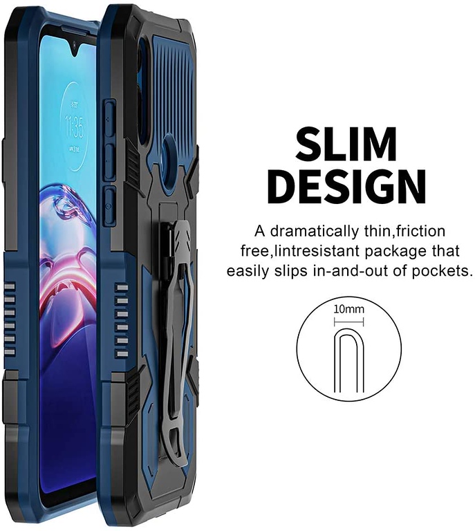 For Motorola Moto G Power 2021 Hybrid Belt Clip & Kickstand 2in1 Hard Case Cover - 第 33/45 張圖片