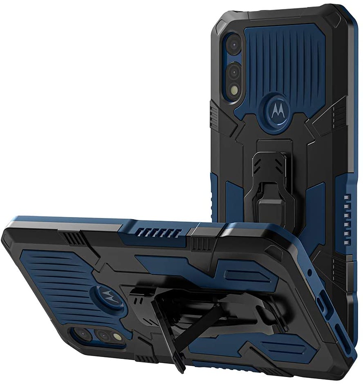 For Motorola Moto G Power 2021 Hybrid Belt Clip & Kickstand 2in1 Hard Case Cover - 第 34/45 張圖片