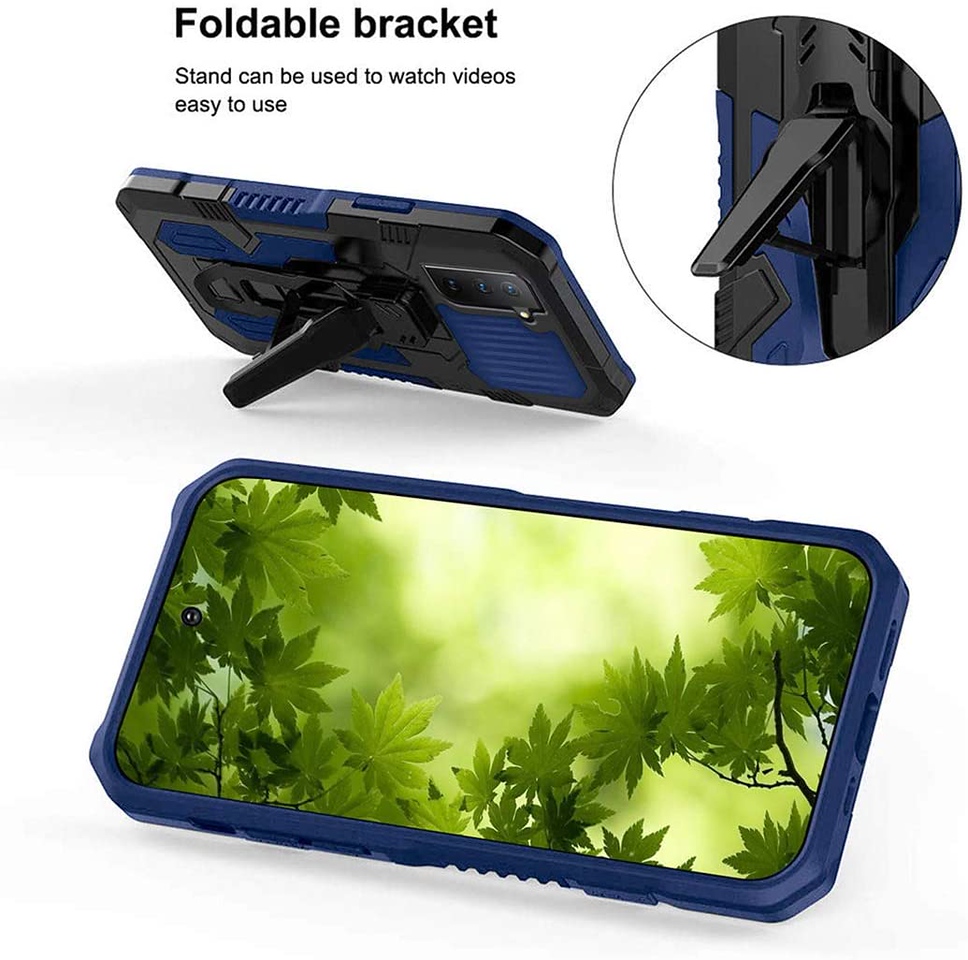 For Motorola Moto G Power 2021 Hybrid Belt Clip & Kickstand 2in1 Hard Case Cover - 第 29/45 張圖片