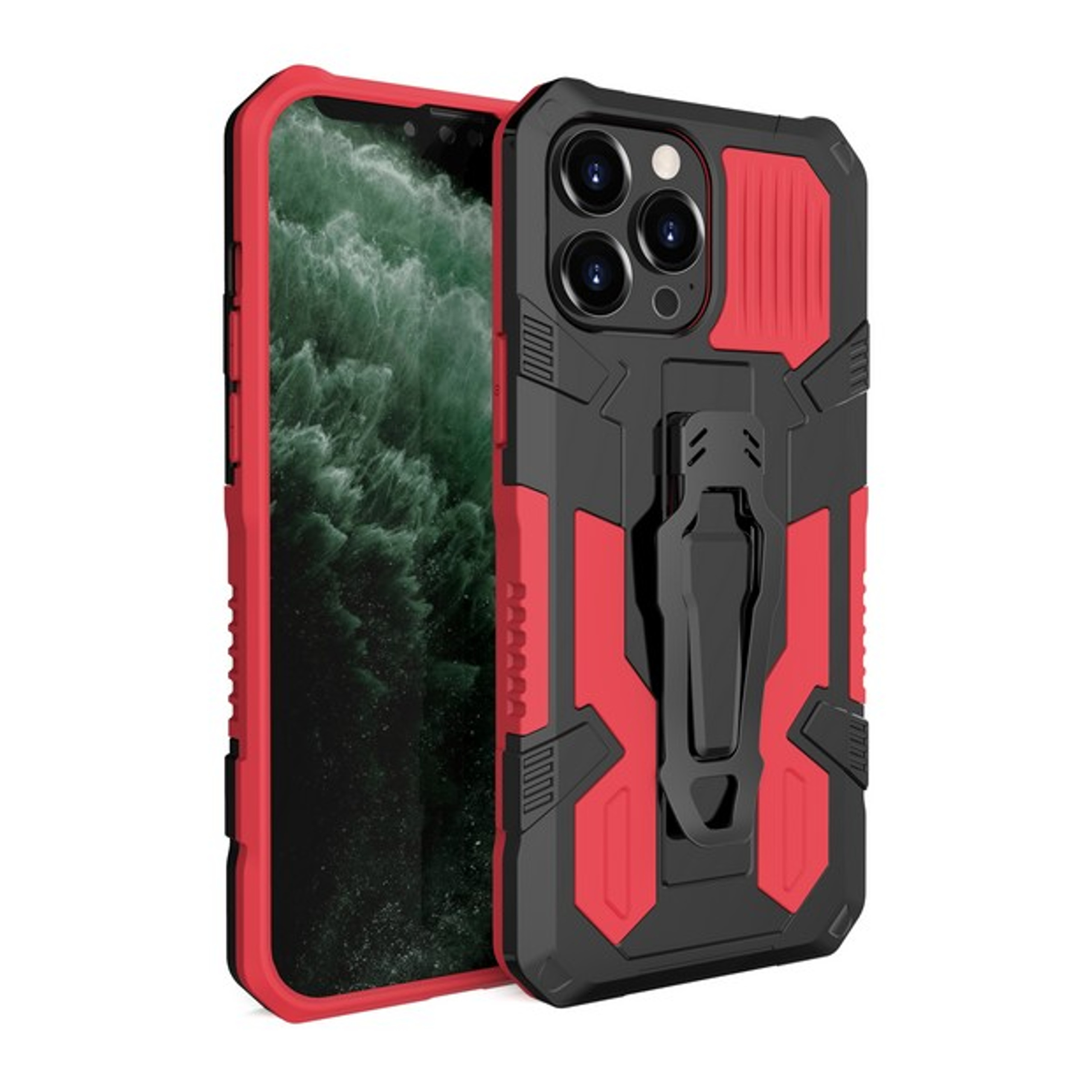 For Motorola Moto G Power 2021 Hybrid Belt Clip & Kickstand 2in1 Hard Case Cover - 第 37/45 張圖片
