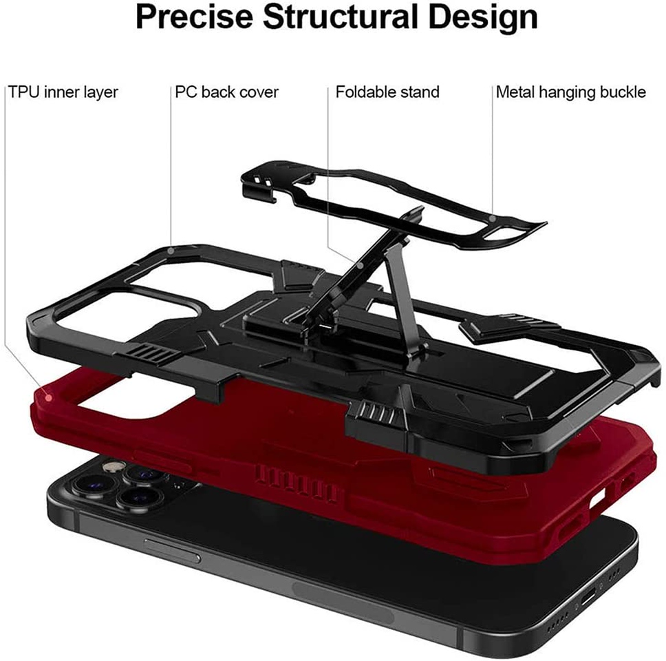 For Motorola Moto G Power 2021 Hybrid Belt Clip & Kickstand 2in1 Hard Case Cover - 第 41/45 張圖片