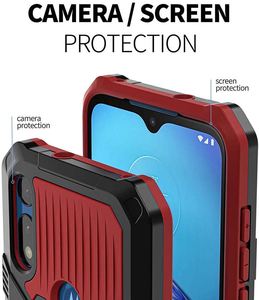 For Motorola Moto G Power 2021 Hybrid Belt Clip & Kickstand 2in1 Hard Case Cover - 第 43/45 張圖片