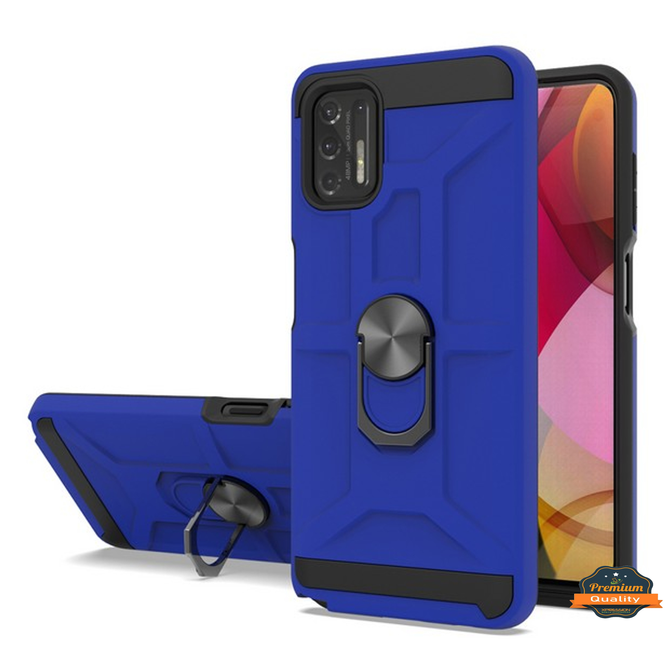 For Motorola Moto G Stylus 5G 2023 Hybrid Ring Stand TPU Shockproof Case Cover - Picture 20 of 73