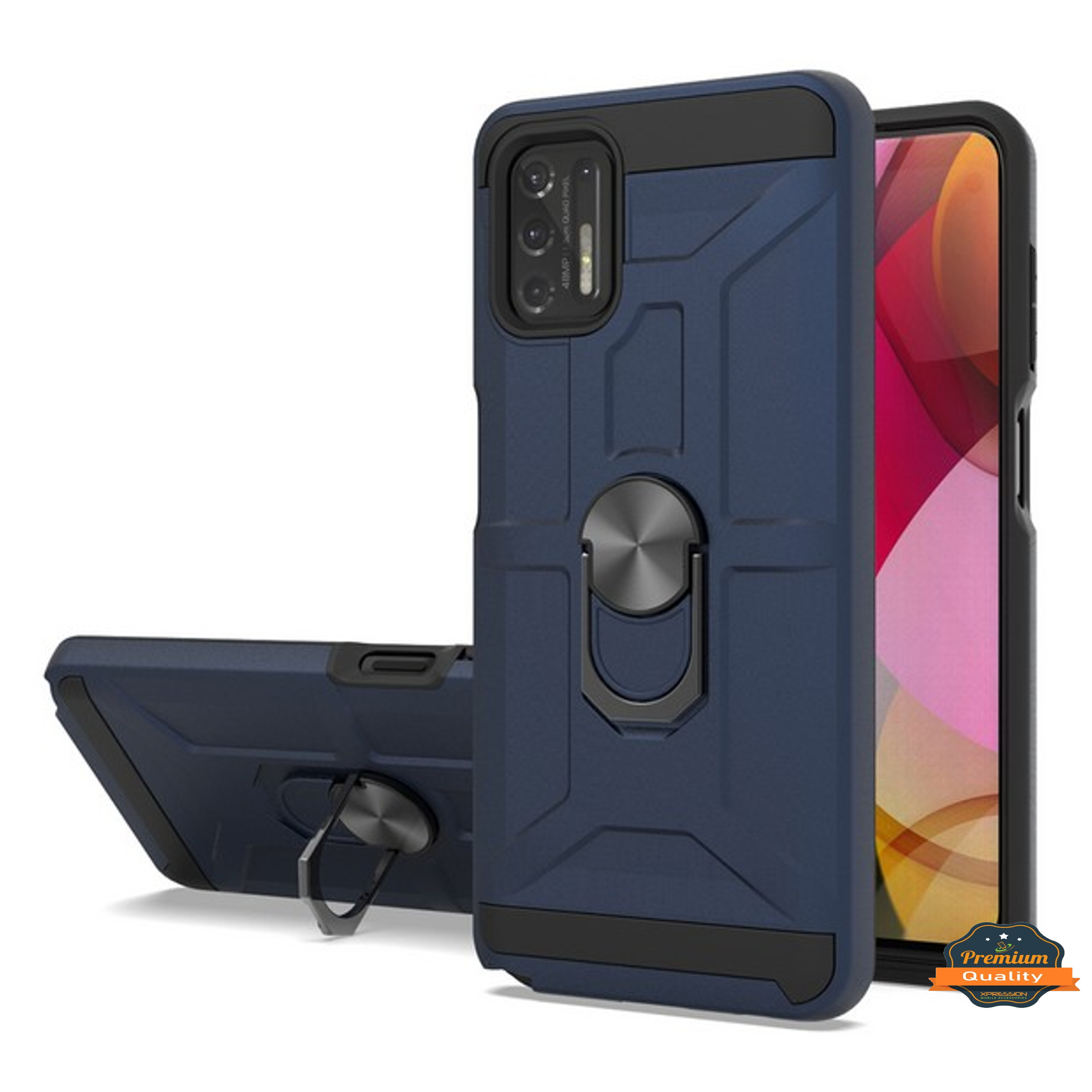For Motorola Moto G Stylus 5G 2023 Hybrid Ring Stand TPU Shockproof Case Cover - Picture 65 of 73