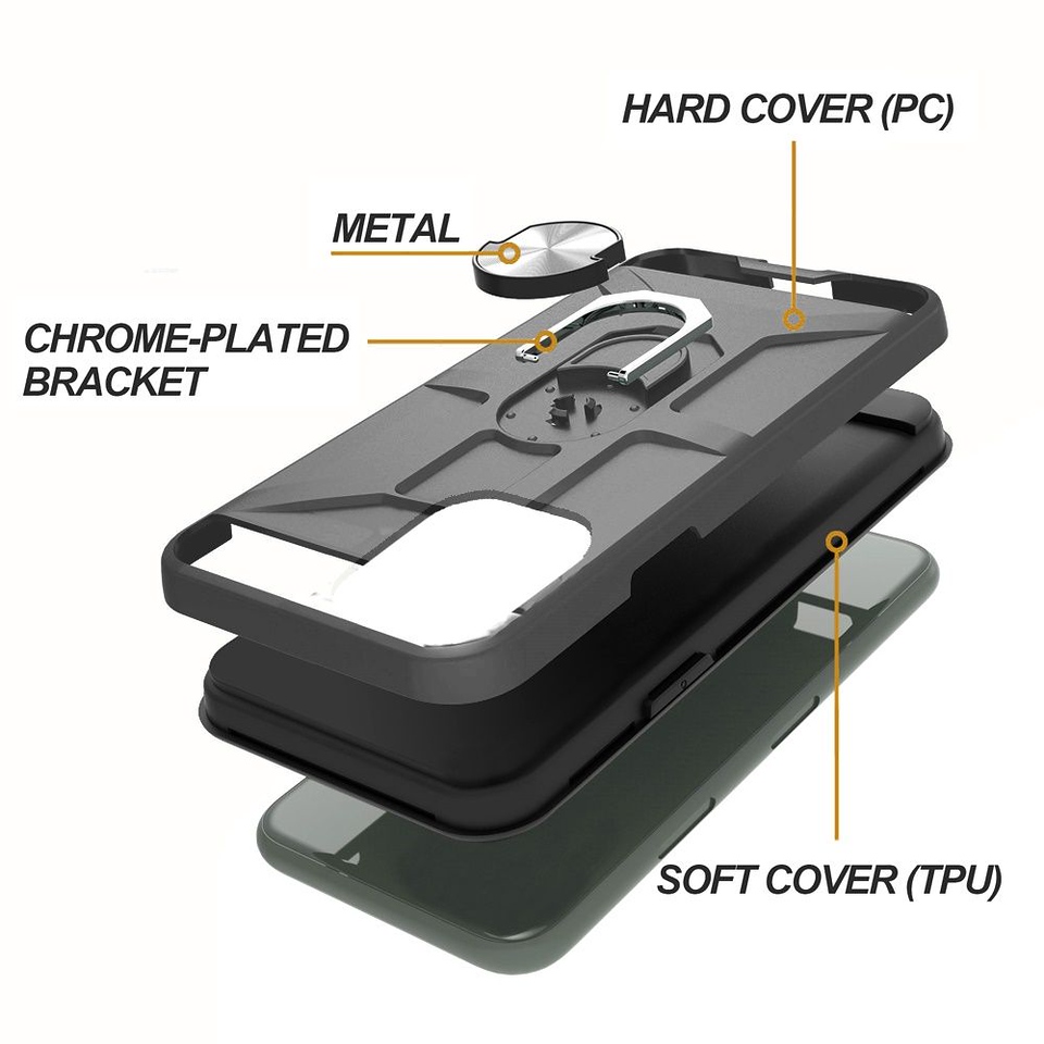 For Motorola Moto G Stylus 5G 2023 Hybrid Ring Stand TPU Shockproof Case Cover - Picture 14 of 73