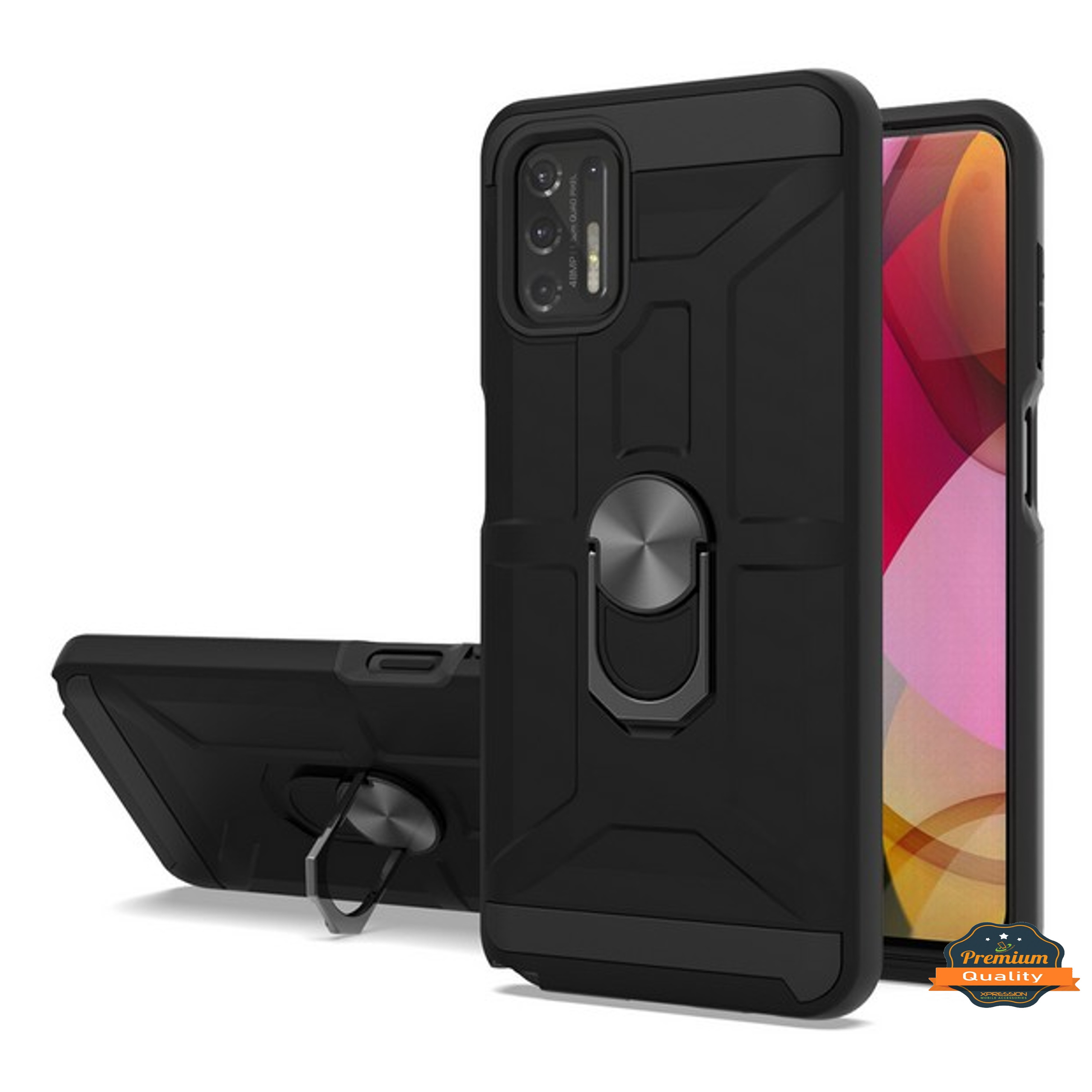 For Motorola Moto G Stylus 5G 2023 Hybrid Ring Stand TPU Shockproof Case Cover - Picture 11 of 73