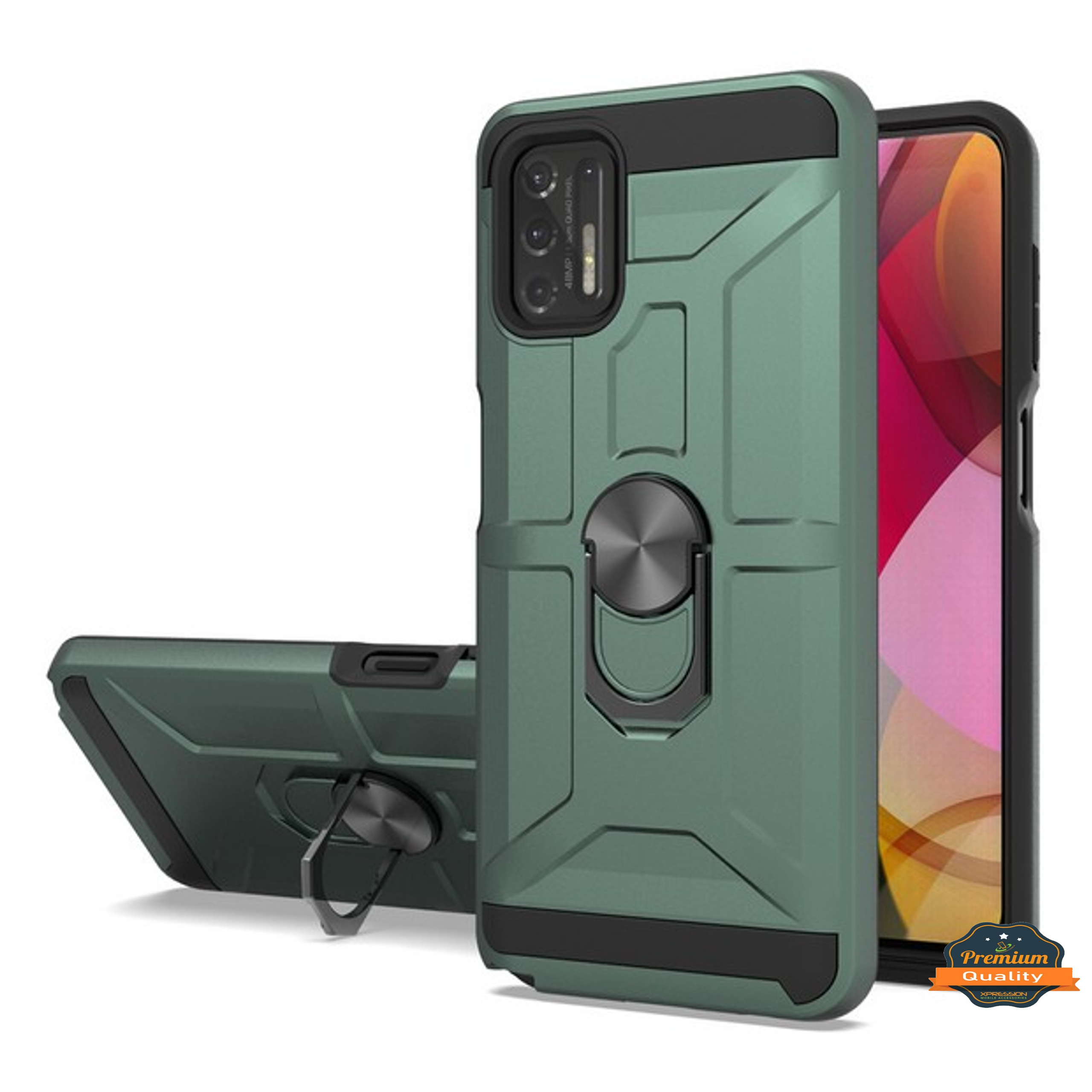 For Motorola Moto G Stylus 5G 2023 Hybrid Ring Stand TPU Shockproof Case Cover - Picture 29 of 73