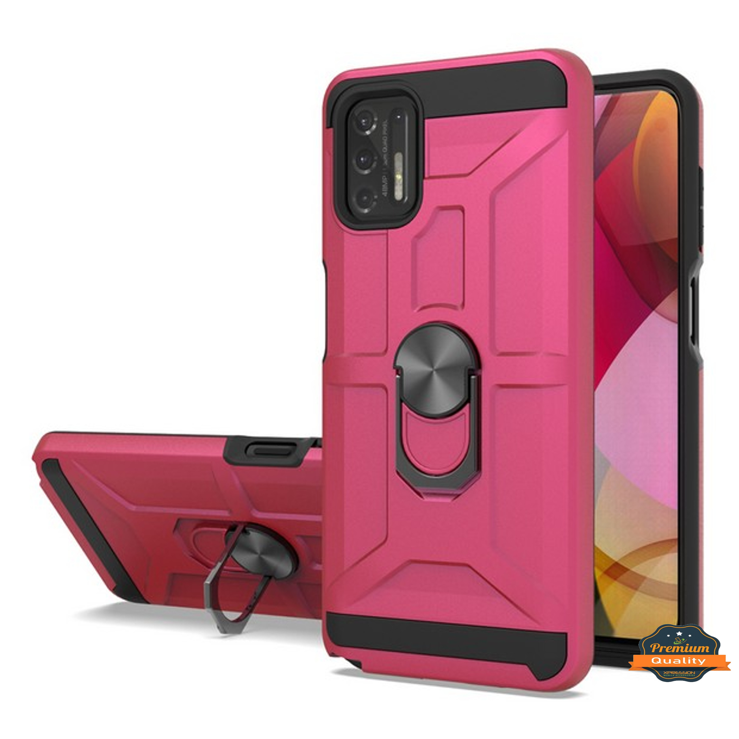 For Motorola Moto G Stylus 5G 2023 Hybrid Ring Stand TPU Shockproof Case Cover - Picture 56 of 73