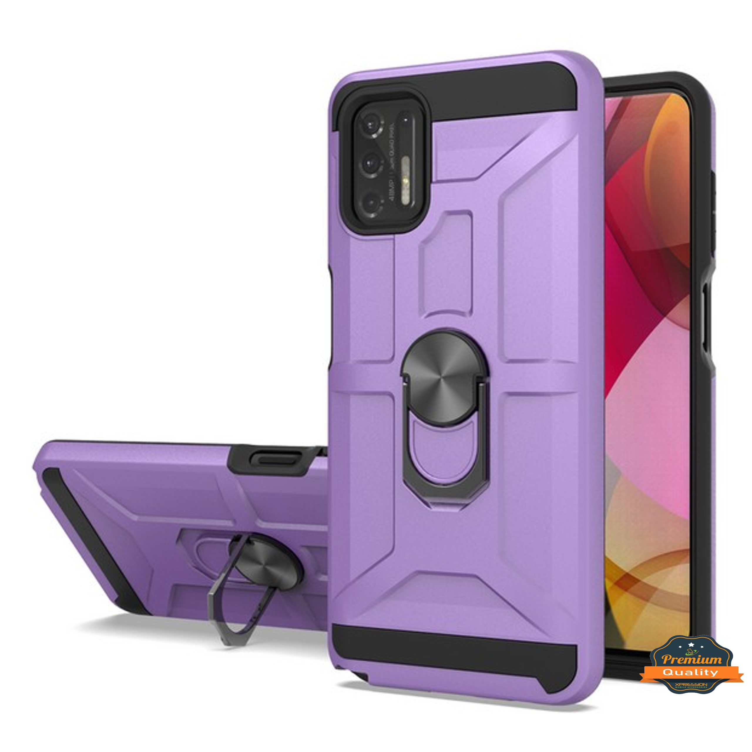 For Motorola Moto G Stylus 5G 2023 Hybrid Ring Stand TPU Shockproof Case Cover - Picture 47 of 73