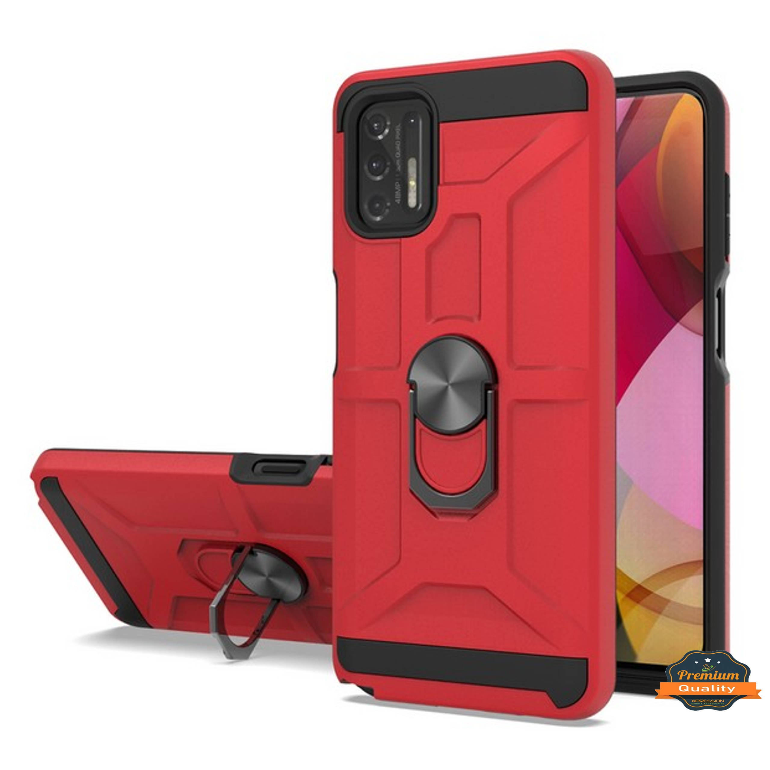 For Motorola Moto G Stylus 5G 2023 Hybrid Ring Stand TPU Shockproof Case Cover - Picture 38 of 73