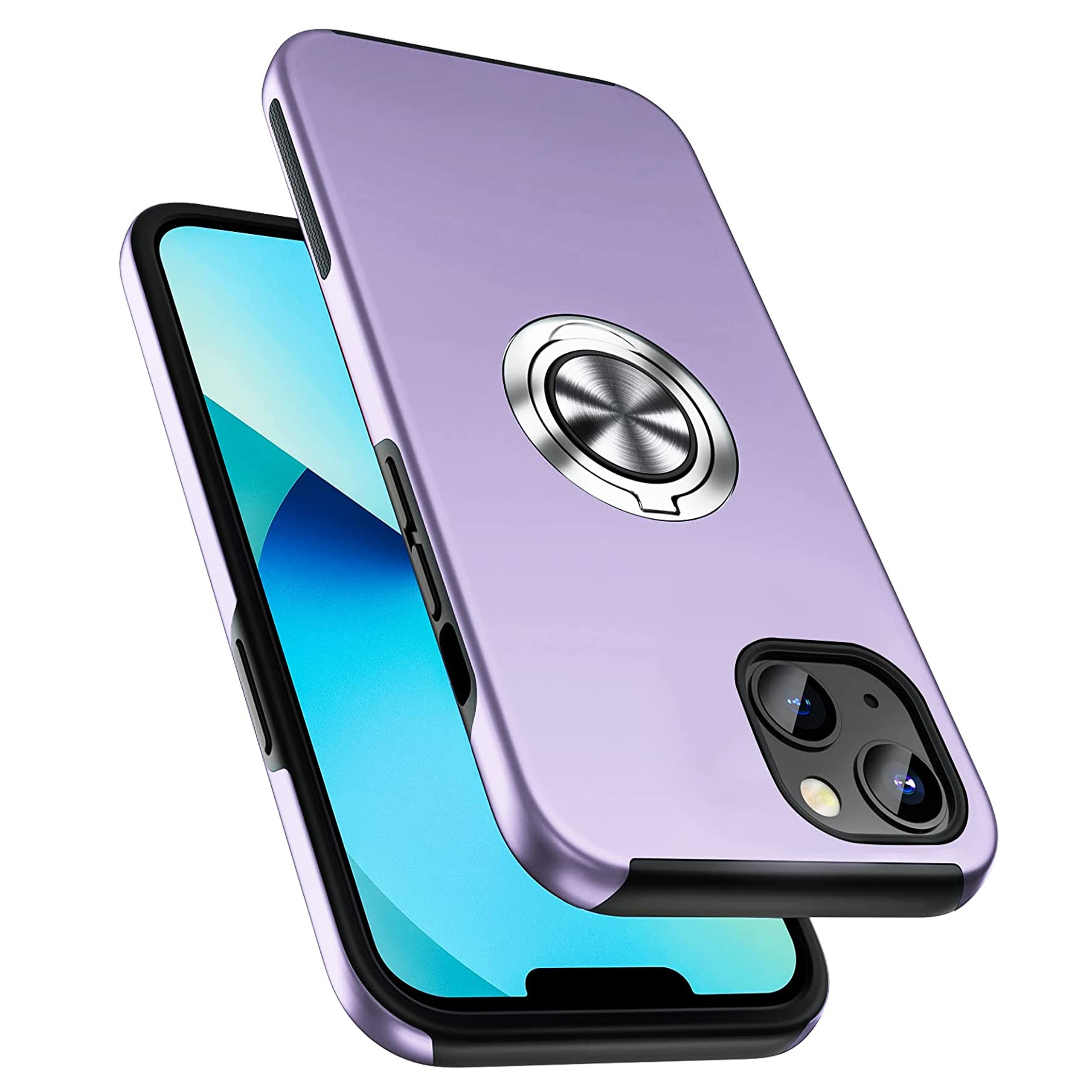 Funda protectora trasera rígida con soporte plano híbrido de anillo plano para Motorola Moto G Stylus 5G 2023 - Imagen 36 de 57