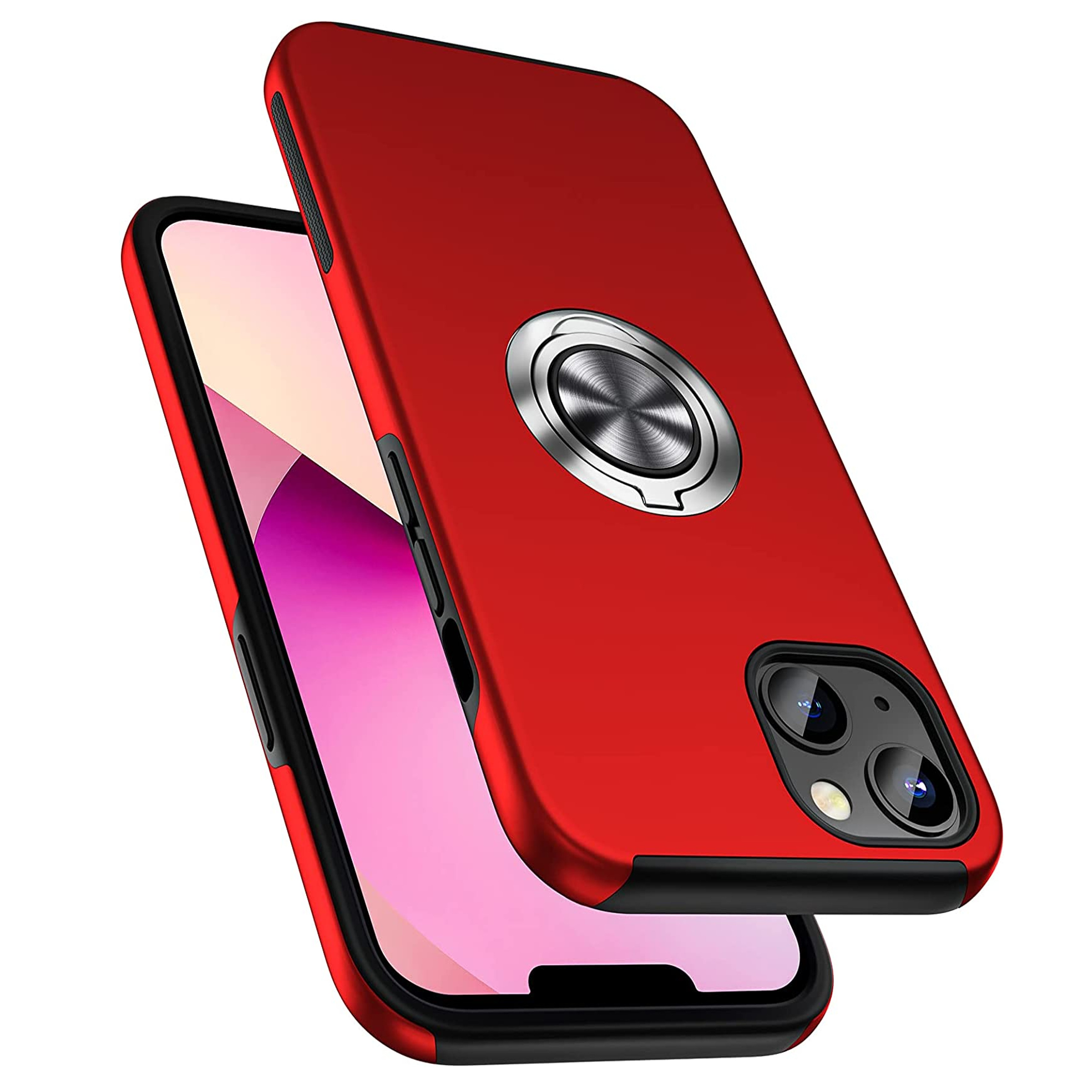 Funda protectora trasera rígida con soporte plano híbrido de anillo plano para Motorola Moto G Stylus 5G 2023 - Imagen 28 de 57