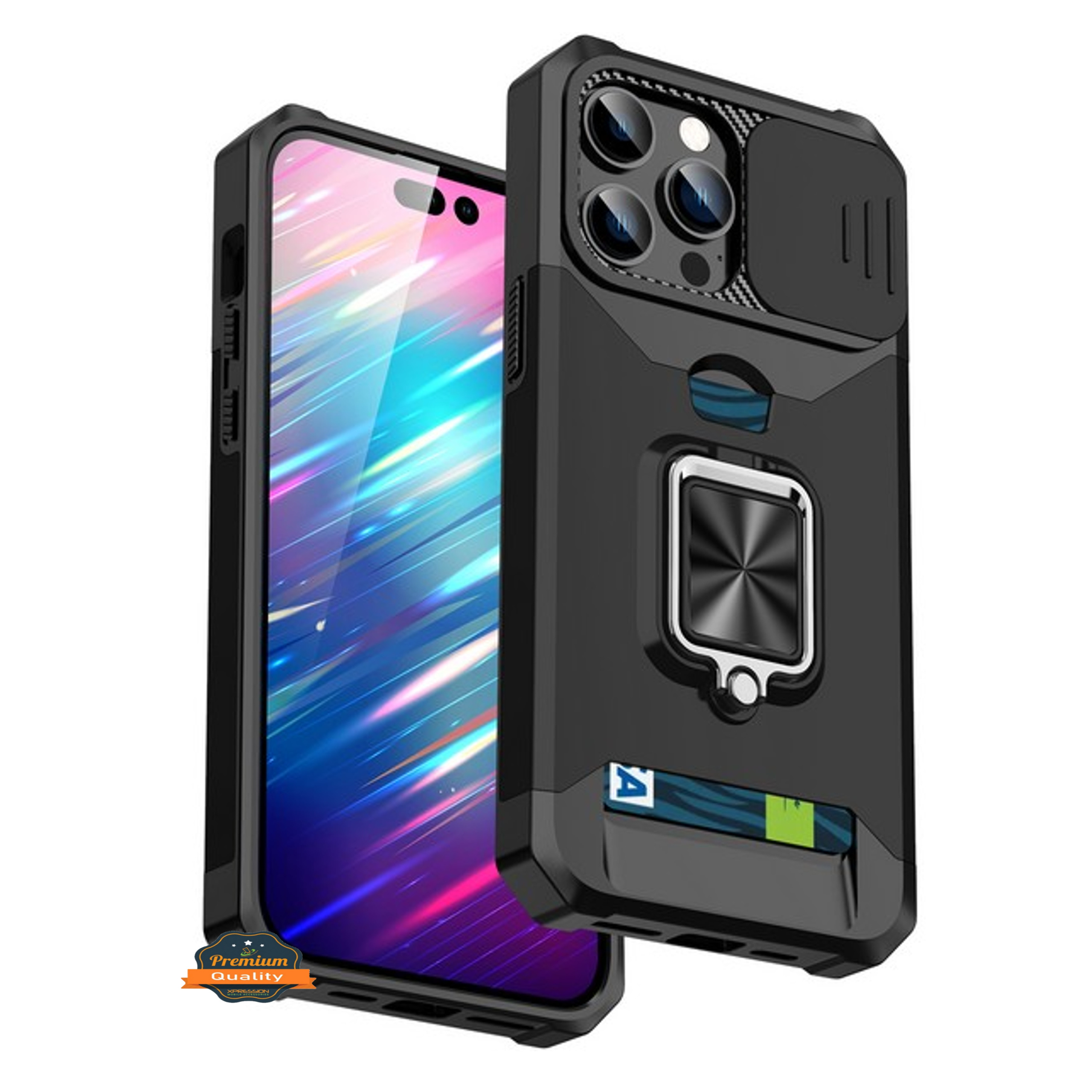 For Motorola Moto G Stylus 5G 2024 Wallet Card Ring Stand & Camera Case Cover - Picture 13 of 51