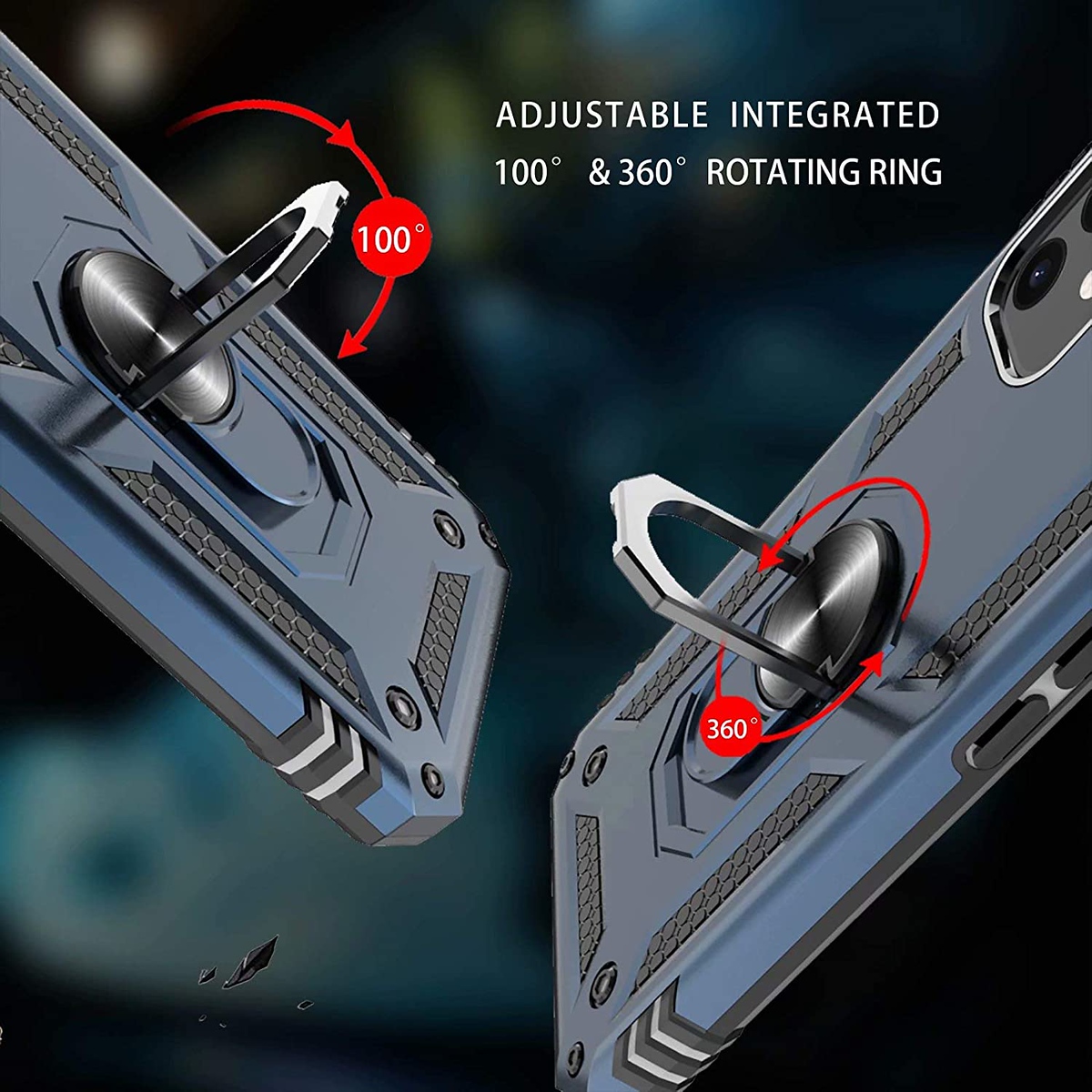 For Motorola Moto G 5G 2025 Shockproof Ring Stand 2in1 Hybrid Case Cover - Picture 22 of 37