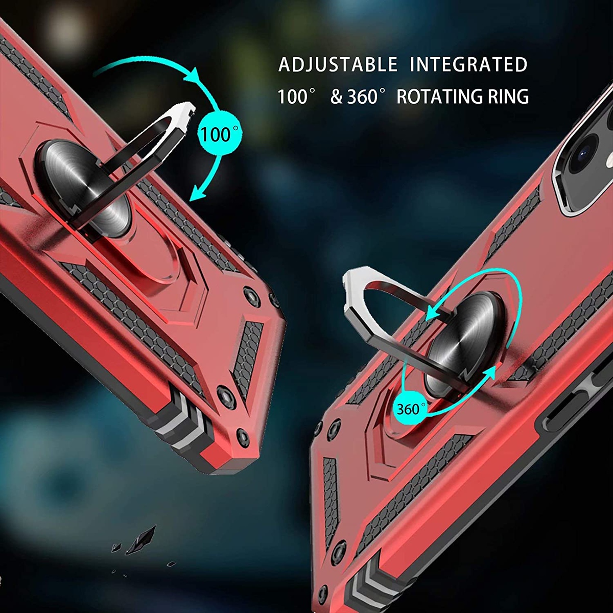 For Motorola Moto G 5G 2025 Shockproof Ring Stand 2in1 Hybrid Case Cover - Picture 31 of 37