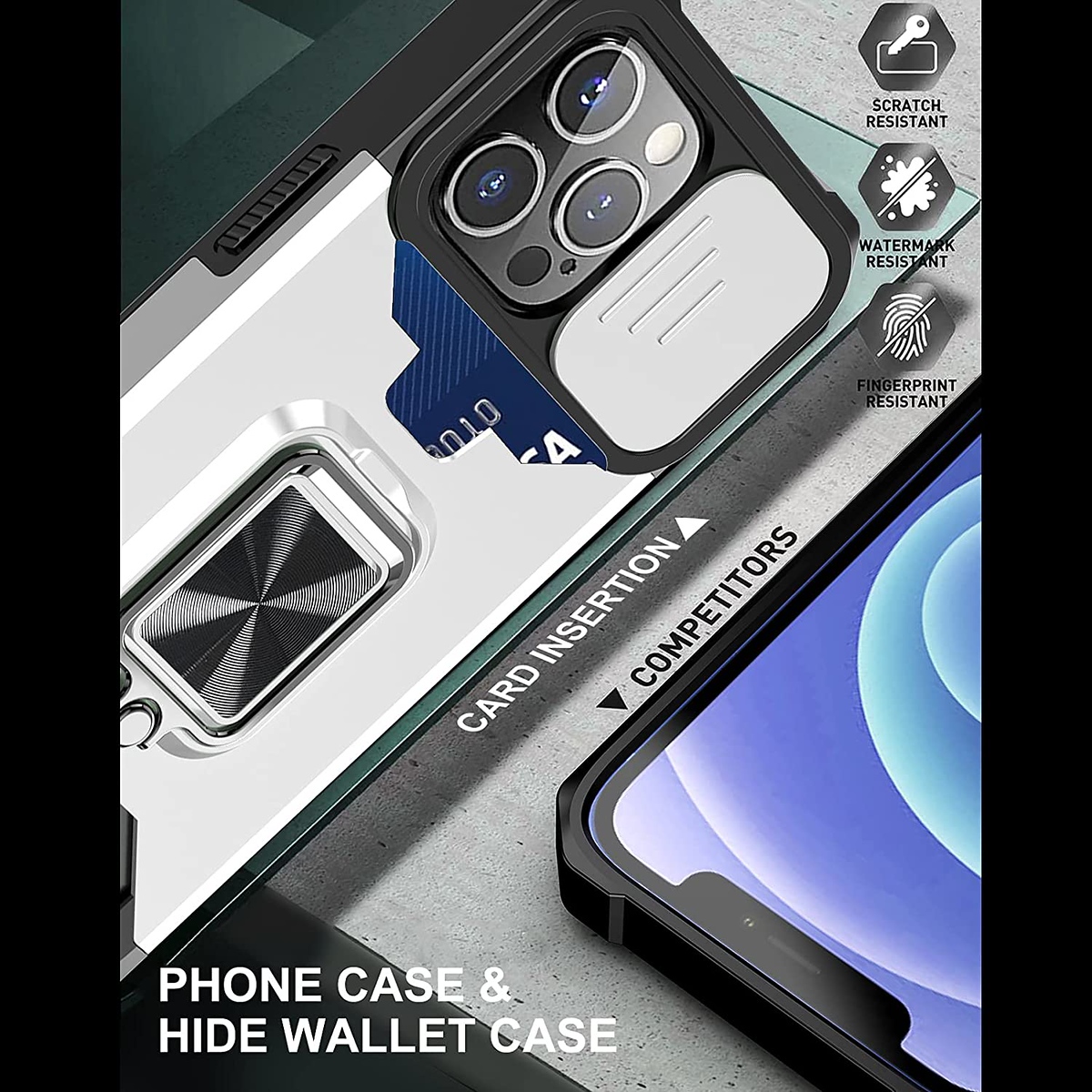 For Motorola Moto G 5G 2025 Hybrid Wallet Card Slot & Ring Stand Lens Case Cover - Picture 46 of 51