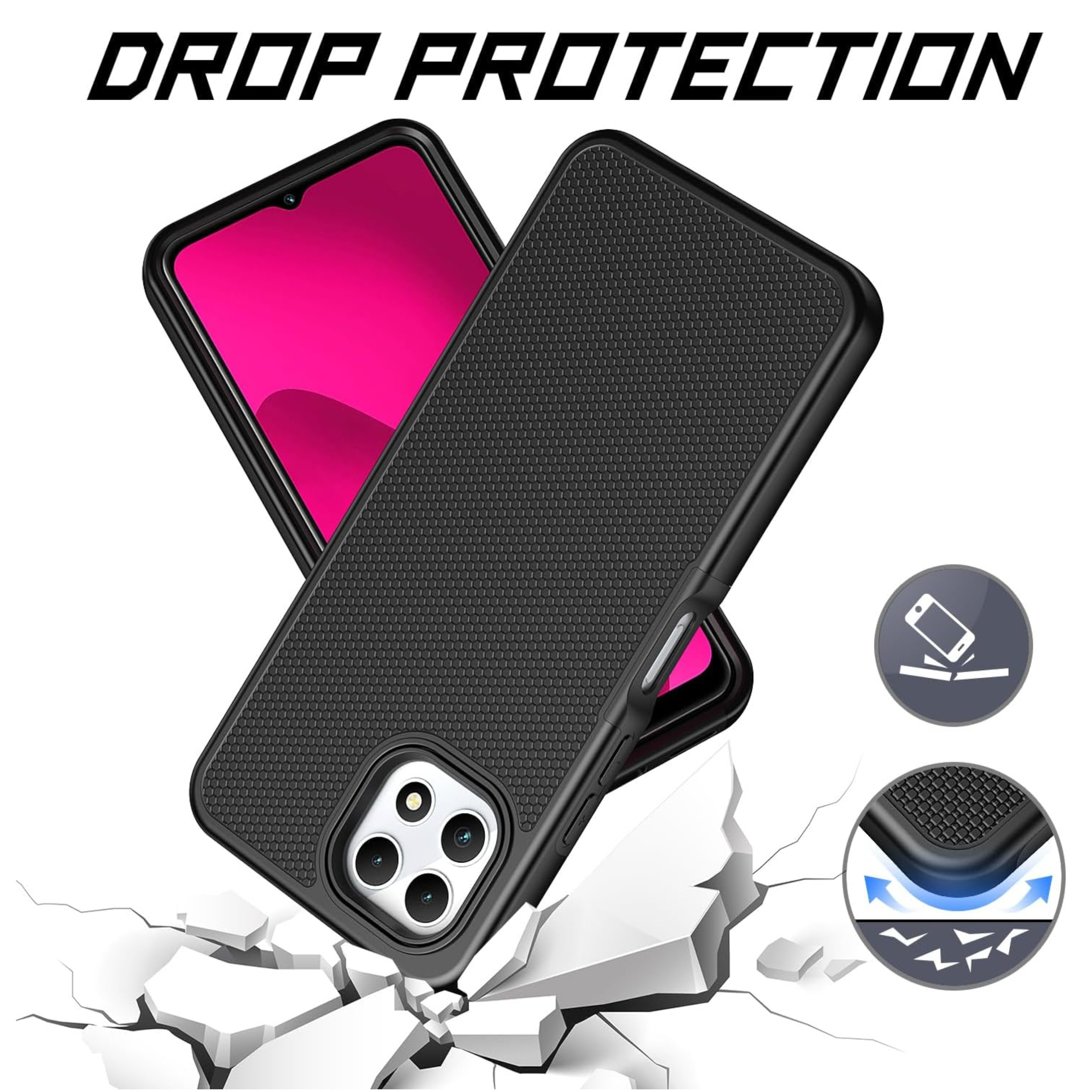 Para Motorola Moto G 5G 2025 Doble Capa TPU Híbrido con Texturizada Resistente Estuche Cubierta - Imagen 17 de 51
