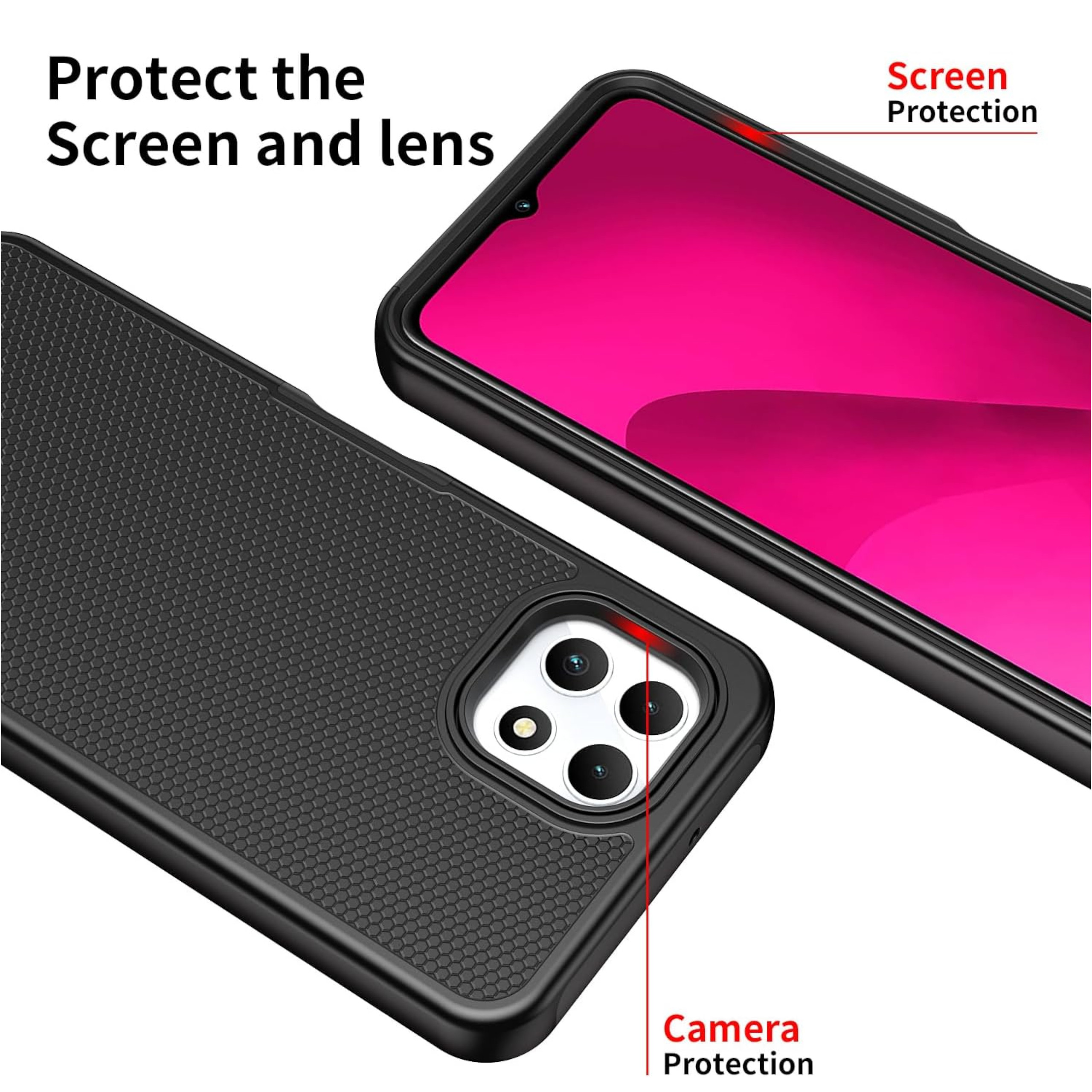 Para Motorola Moto G 5G 2025 Doble Capa TPU Híbrido con Texturizada Resistente Estuche Cubierta - Imagen 18 de 51