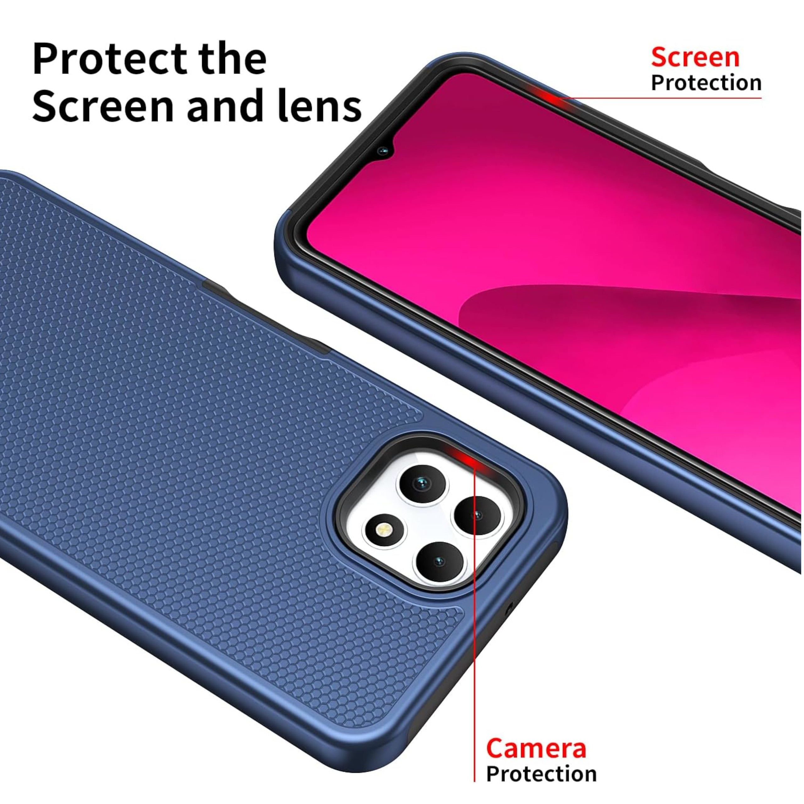 Para Motorola Moto G 5G 2025 Doble Capa TPU Híbrido con Texturizada Resistente Estuche Cubierta - Imagen 24 de 51