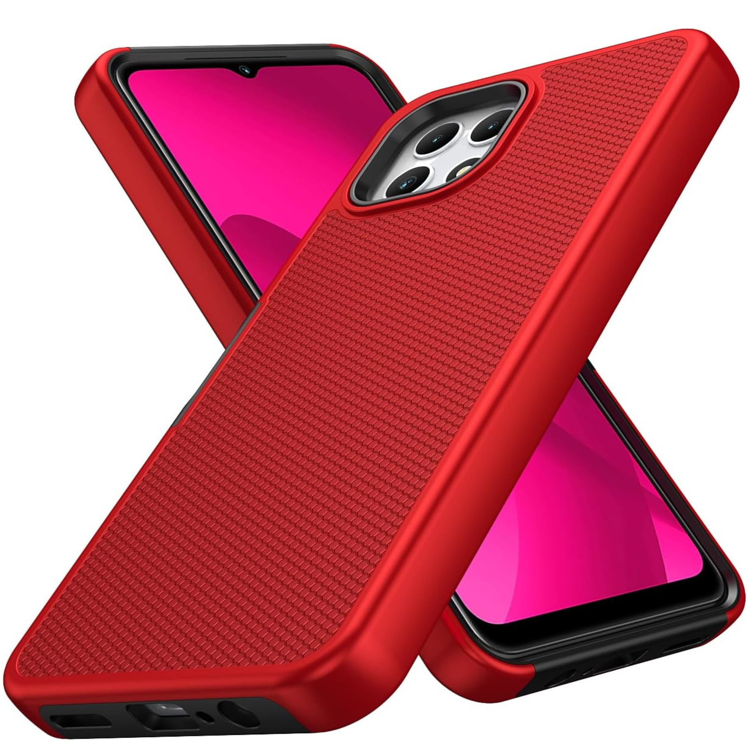 Para Motorola Moto G 5G 2025 Doble Capa TPU Híbrido con Texturizada Resistente Estuche Cubierta - Imagen 29 de 51