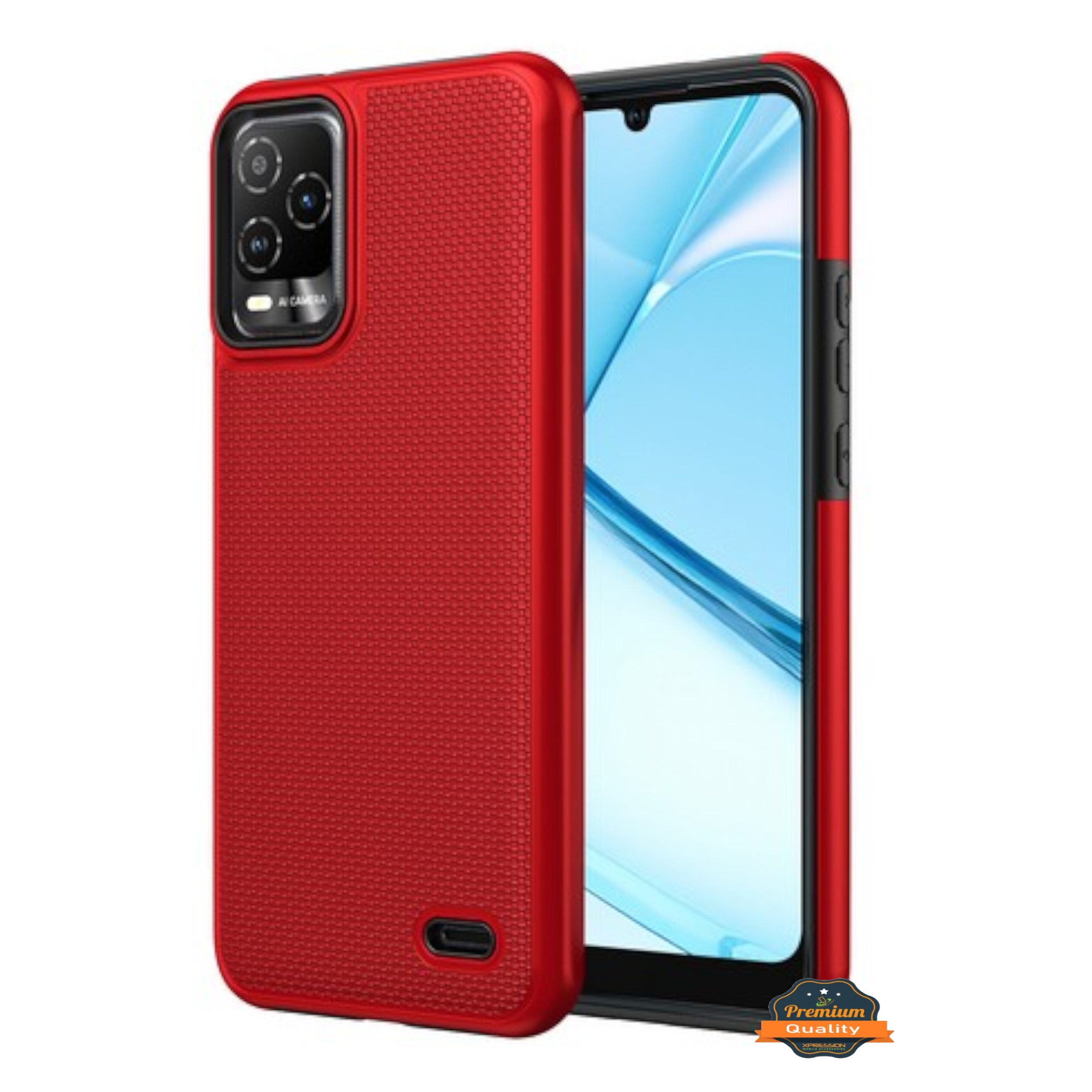 Para Motorola Moto G 5G 2025 Doble Capa TPU Híbrido con Texturizada Resistente Estuche Cubierta - Imagen 27 de 51