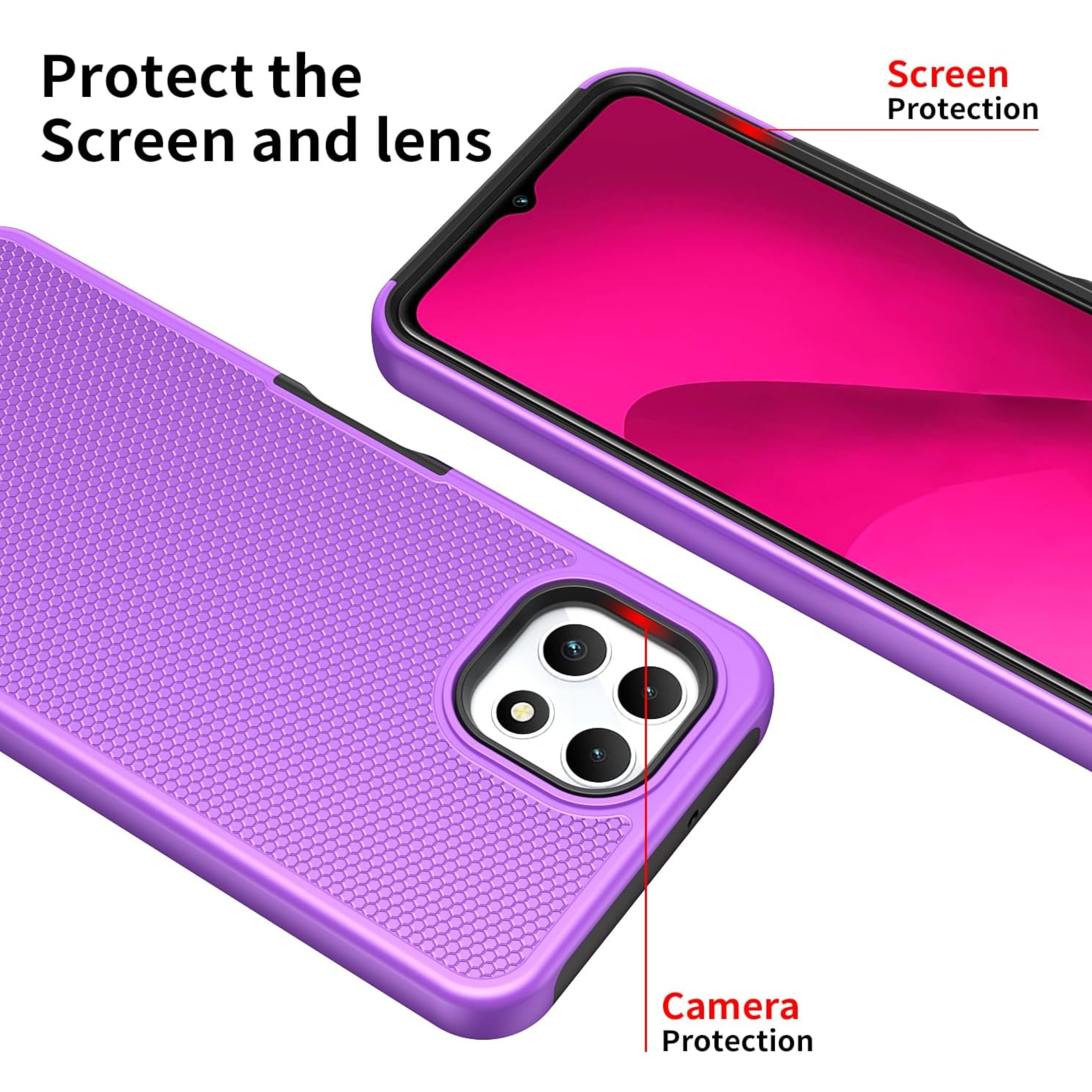 Para Motorola Moto G 5G 2025 Doble Capa TPU Híbrido con Texturizada Resistente Estuche Cubierta - Imagen 43 de 51