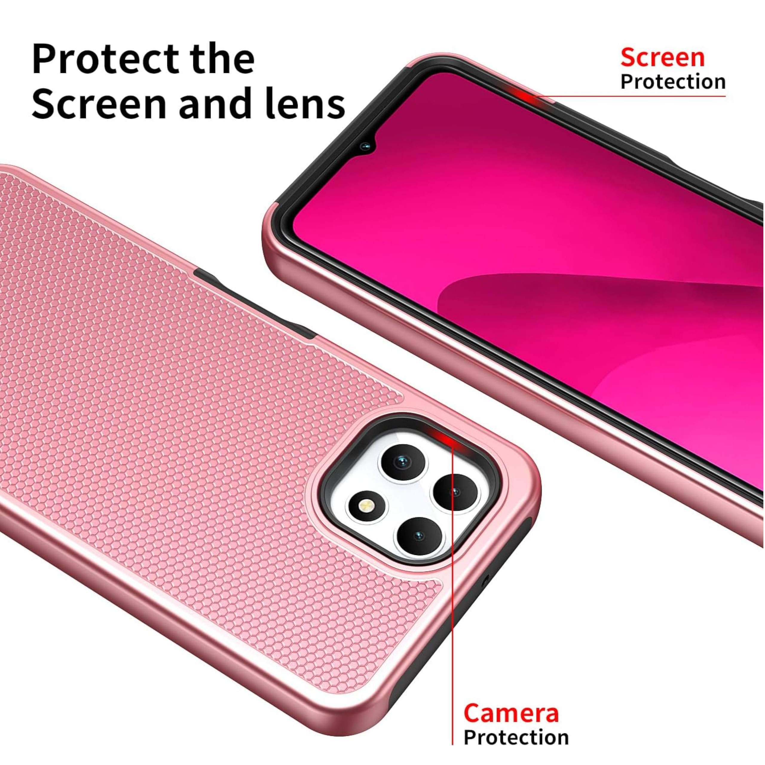 Para Motorola Moto G 5G 2025 Doble Capa TPU Híbrido con Texturizada Resistente Estuche Cubierta - Imagen 51 de 51