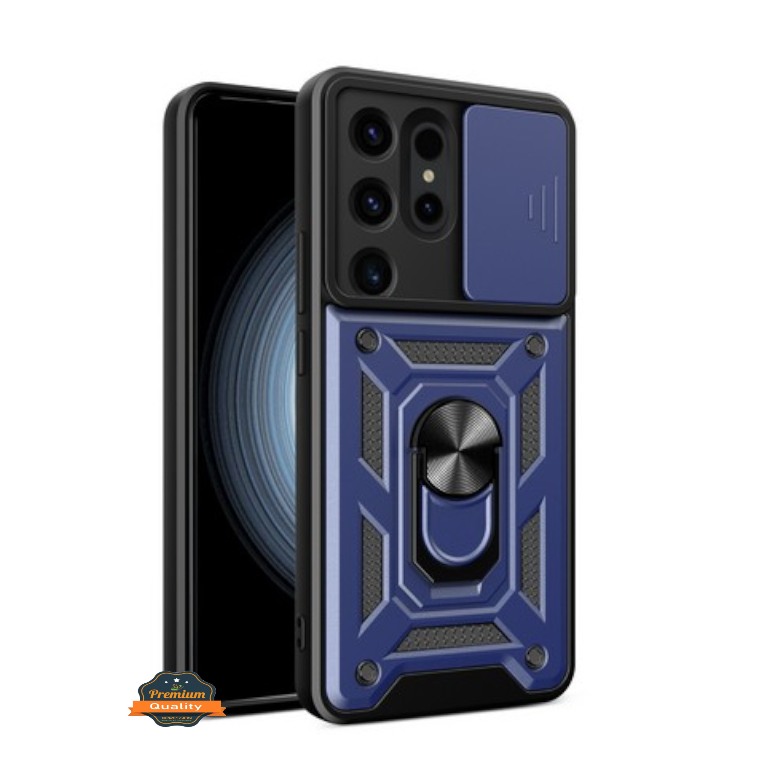 Funda protectora con soporte anillo de cámara deslizante a prueba de golpes para Motorola Moto G 5G 2025 - Imagen 22 de 40