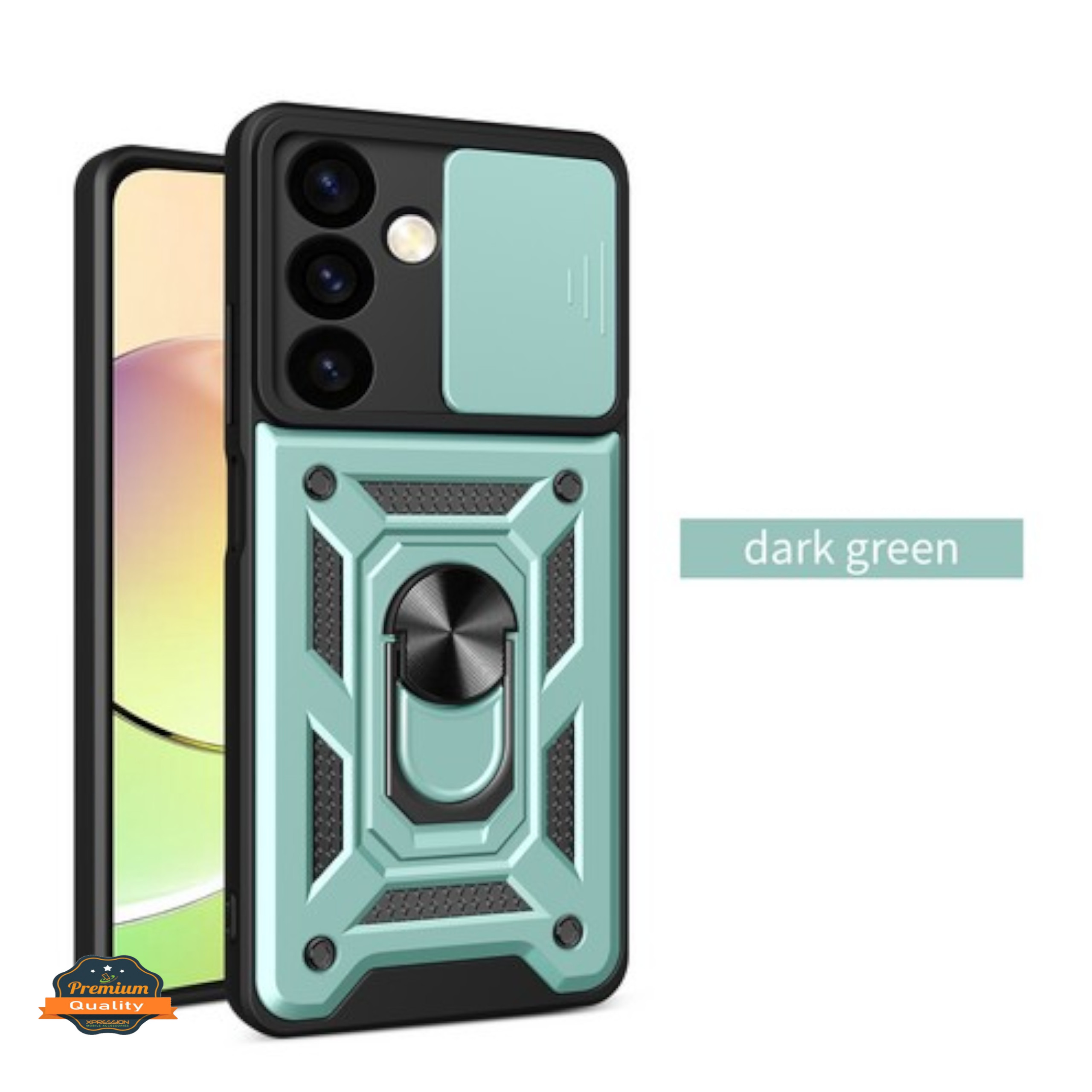 Funda protectora con soporte anillo de cámara deslizante a prueba de golpes para Motorola Moto G 5G 2025 - Imagen 31 de 40
