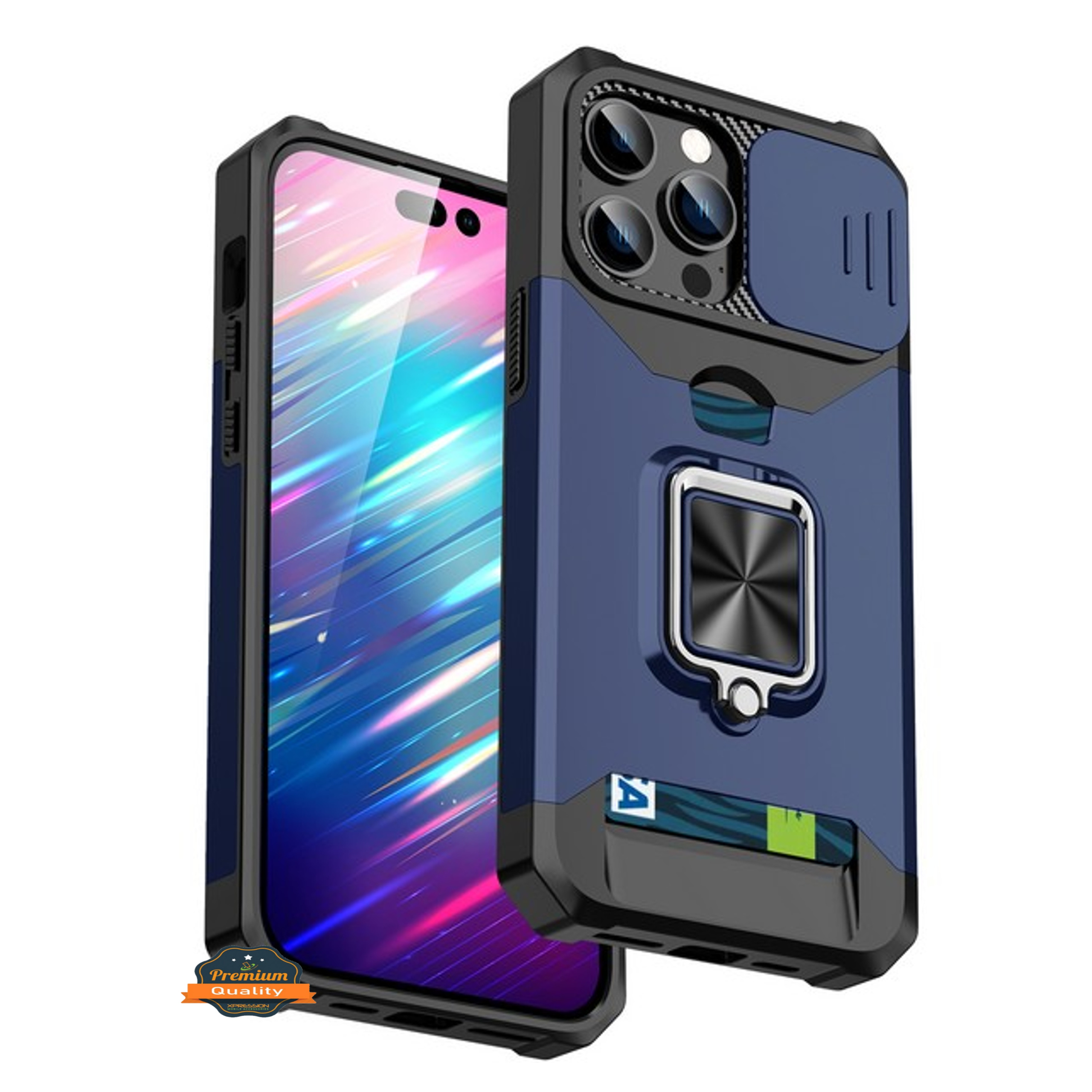 Für Motorola Moto G Power 5G 2025 Hybrid Wallet Card & Ring Stand Case Hülle - Bild 23 von 51