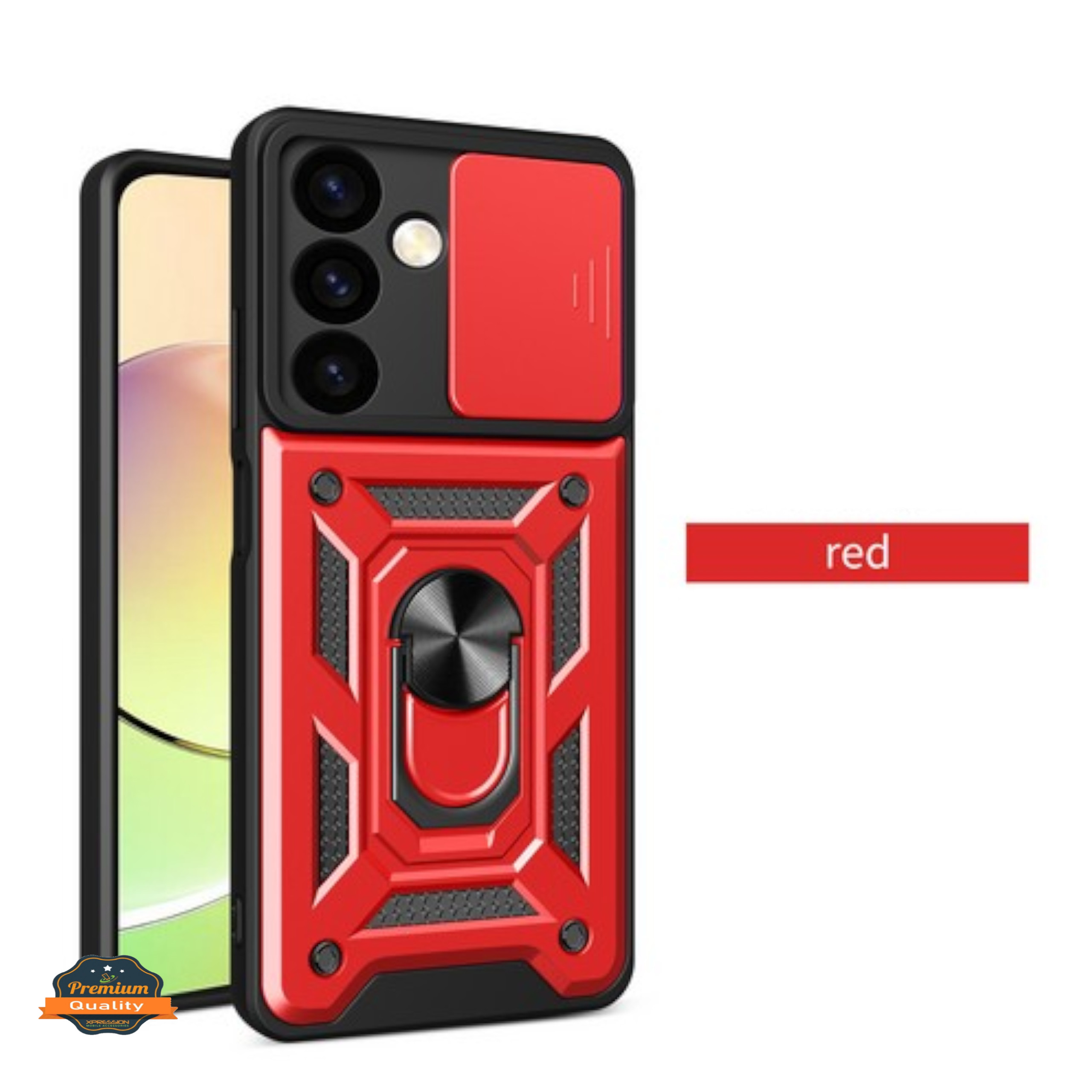 For Motorola Moto G Power 5G 2025 Hybrid Sliding Camera Ring Stand Case Cover - Picture 31 of 40