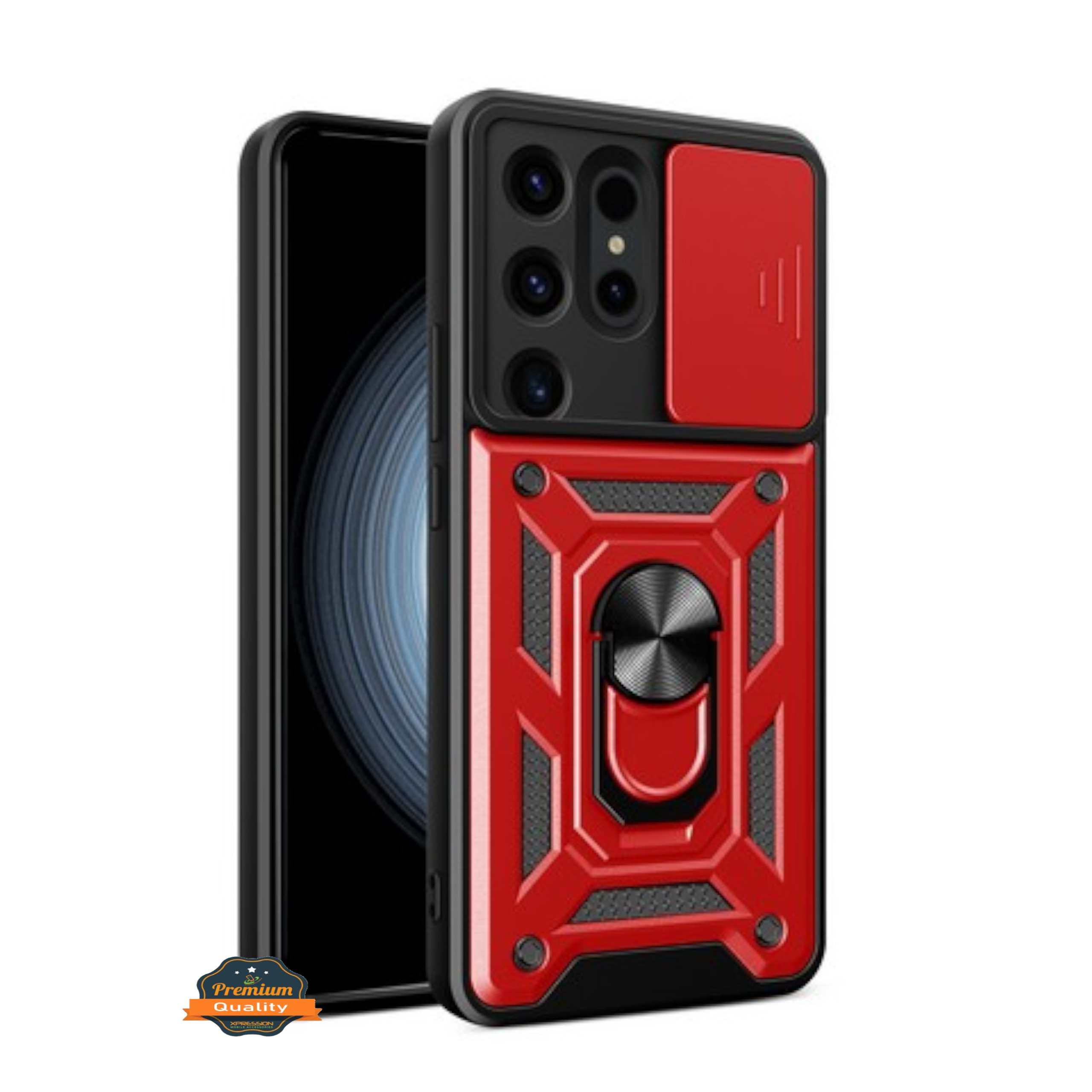 For Motorola Moto G Power 5G 2025 Hybrid Sliding Camera Ring Stand Case Cover - Picture 32 of 40
