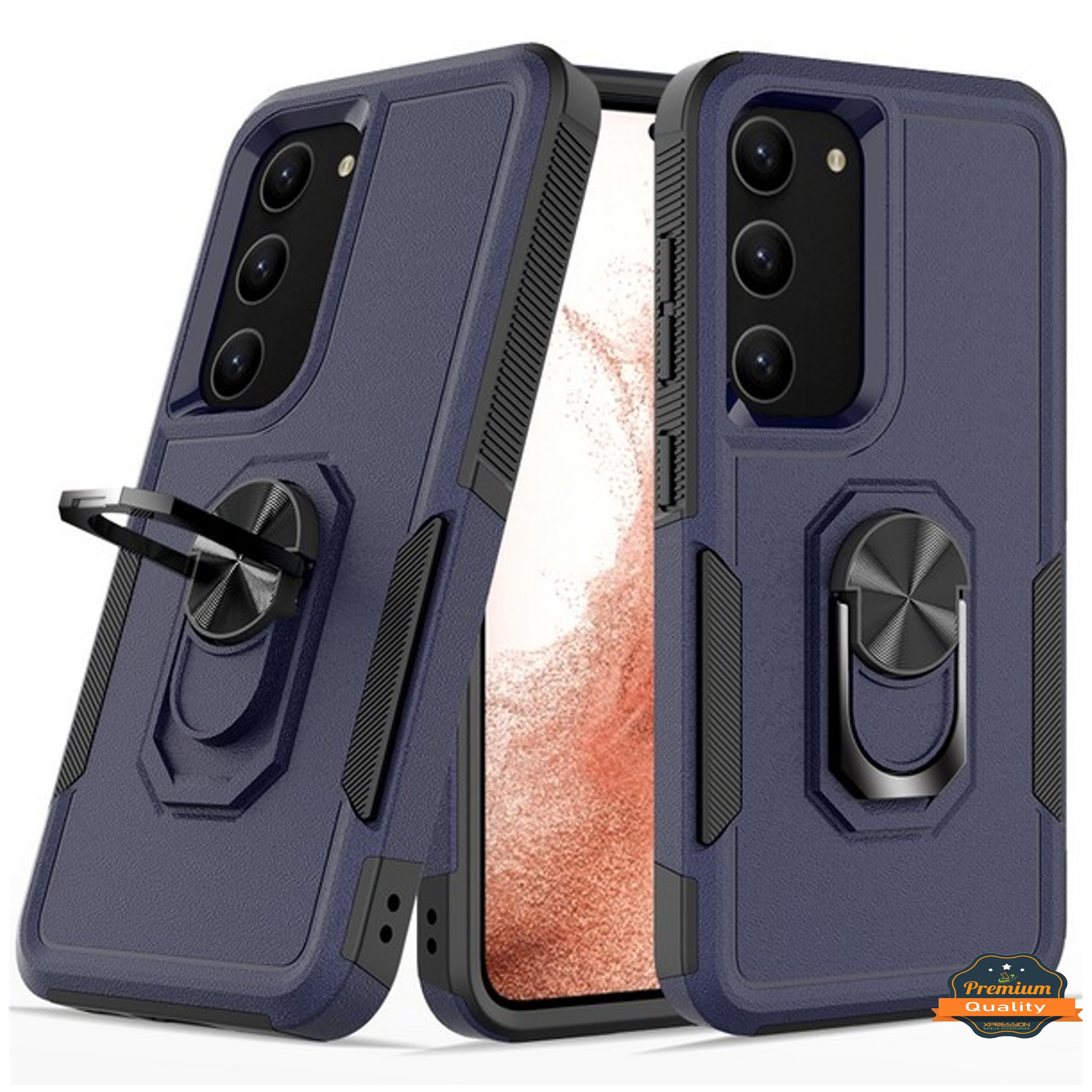 Funda protectora con soporte de anillo híbrido de doble capa a prueba de golpes para Motorola Moto G 5G 2023 - Imagen 20 de 63