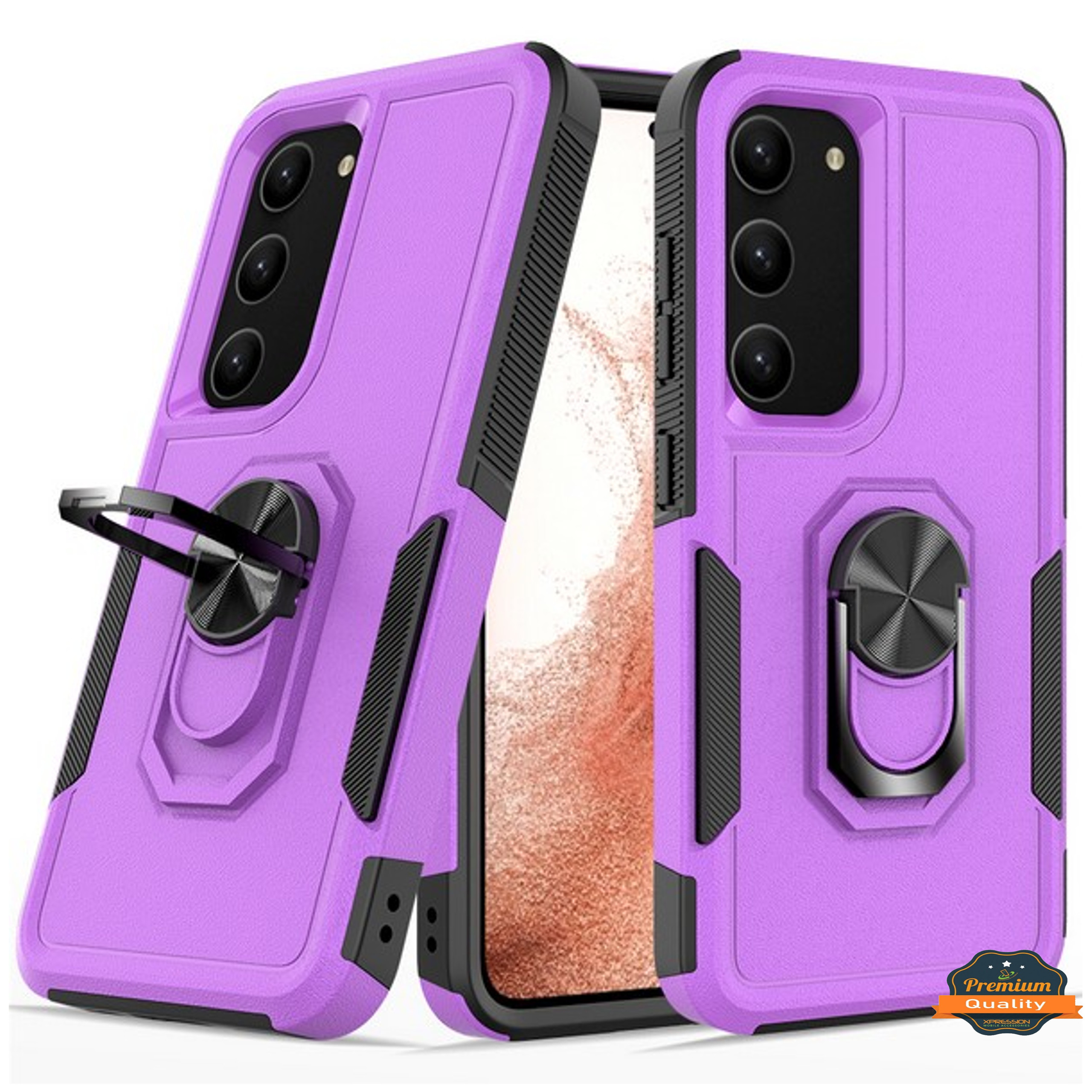 Funda protectora con soporte de anillo híbrido de doble capa a prueba de golpes para Motorola Moto G 5G 2023 - Imagen 38 de 63