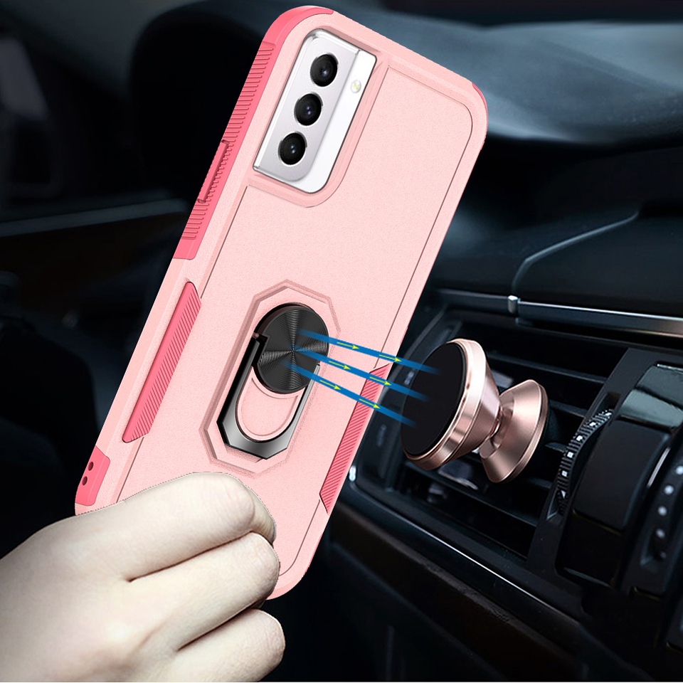 Funda protectora con soporte de anillo híbrido de doble capa a prueba de golpes para Motorola Moto G 5G 2023 - Imagen 54 de 63
