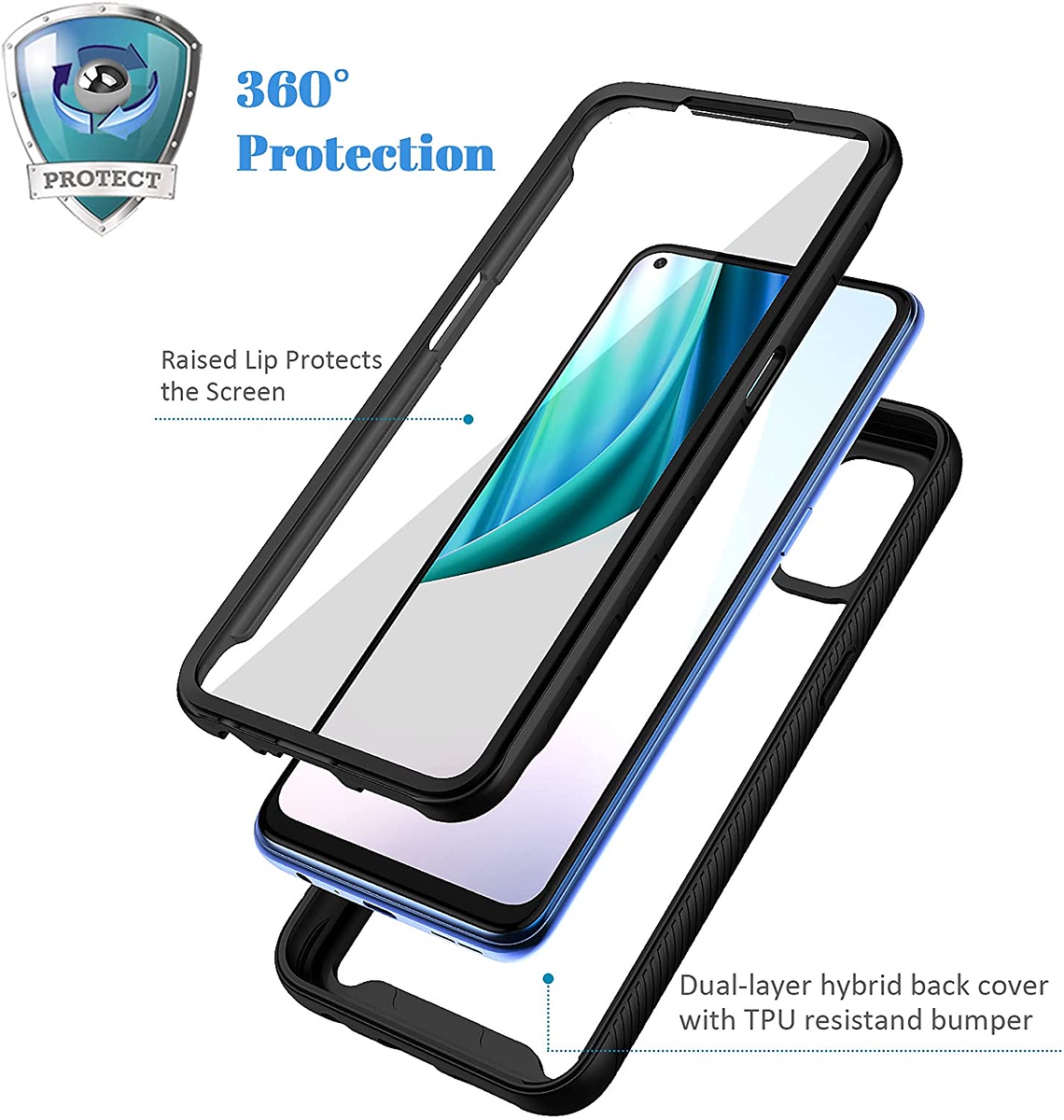 Für Motorola Moto G Play 2023 Armor Hybrid Doppelschicht TPU Robuste Hülle Cover - Bild 18 von 37