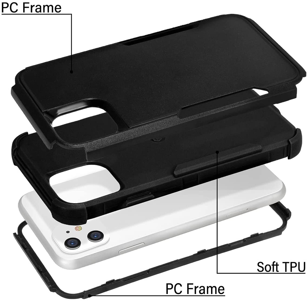 Funda protectora de poliuretano termoplástico de goma doble capa resistente con parachoques híbrido para Motorola Razr 2022 - Imagen 15 de 45