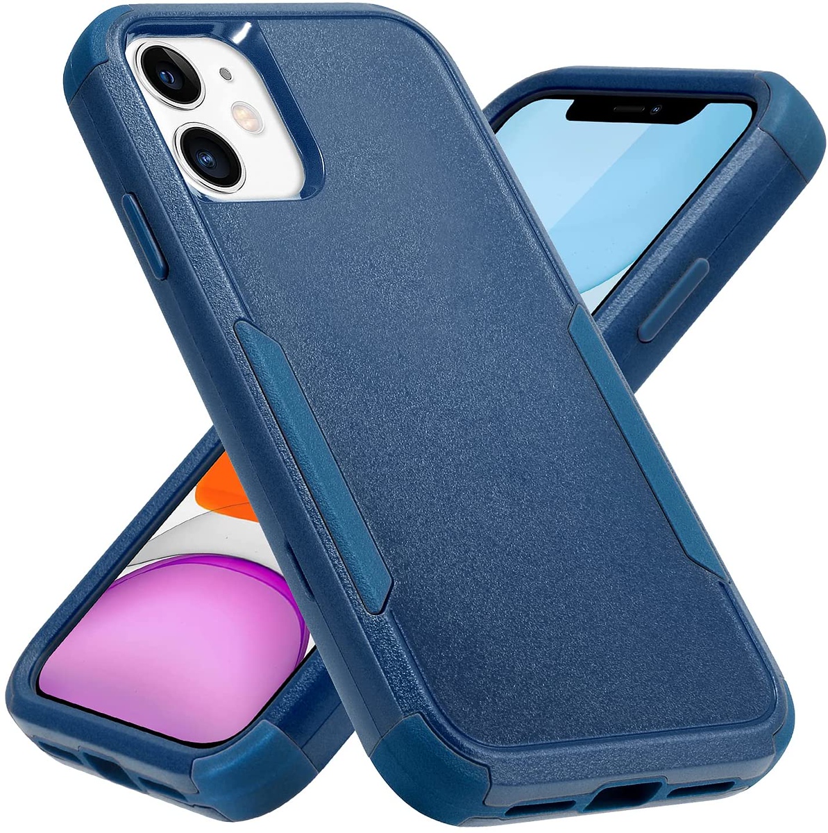 Funda protectora de poliuretano termoplástico de goma doble capa resistente con parachoques híbrido para Motorola Razr 2022 - Imagen 23 de 45
