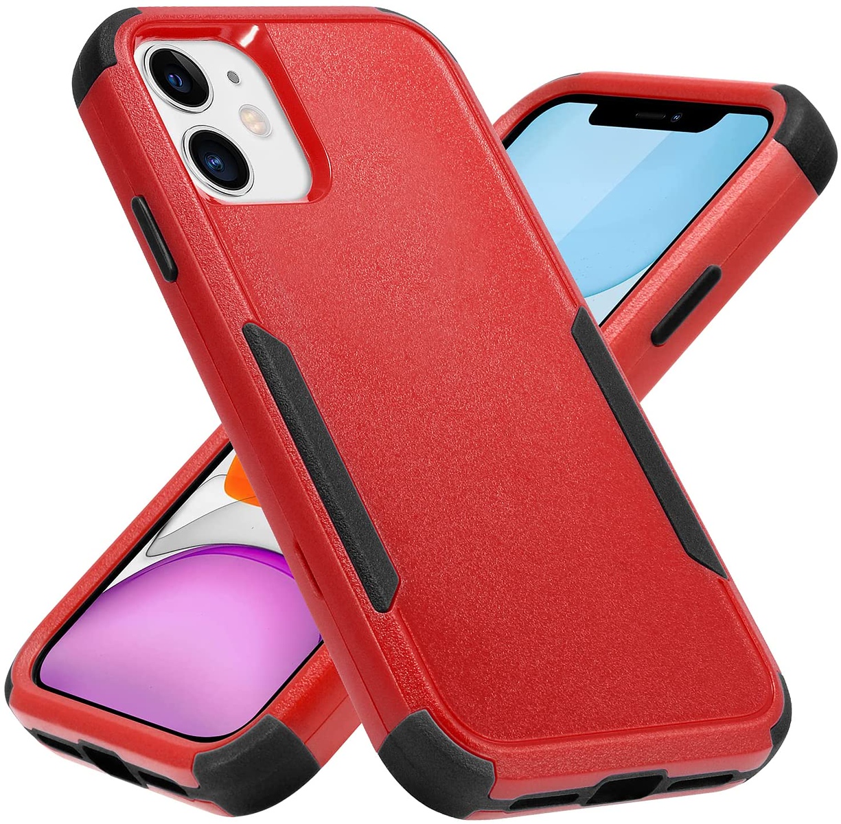 Funda protectora de poliuretano termoplástico de goma doble capa resistente con parachoques híbrido para Motorola Razr 2022 - Imagen 32 de 45