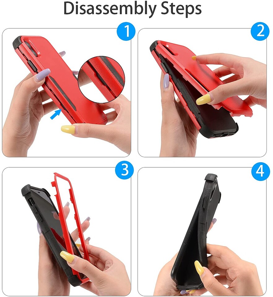 Funda protectora de poliuretano termoplástico de goma doble capa resistente con parachoques híbrido para Motorola Razr 2022 - Imagen 36 de 45