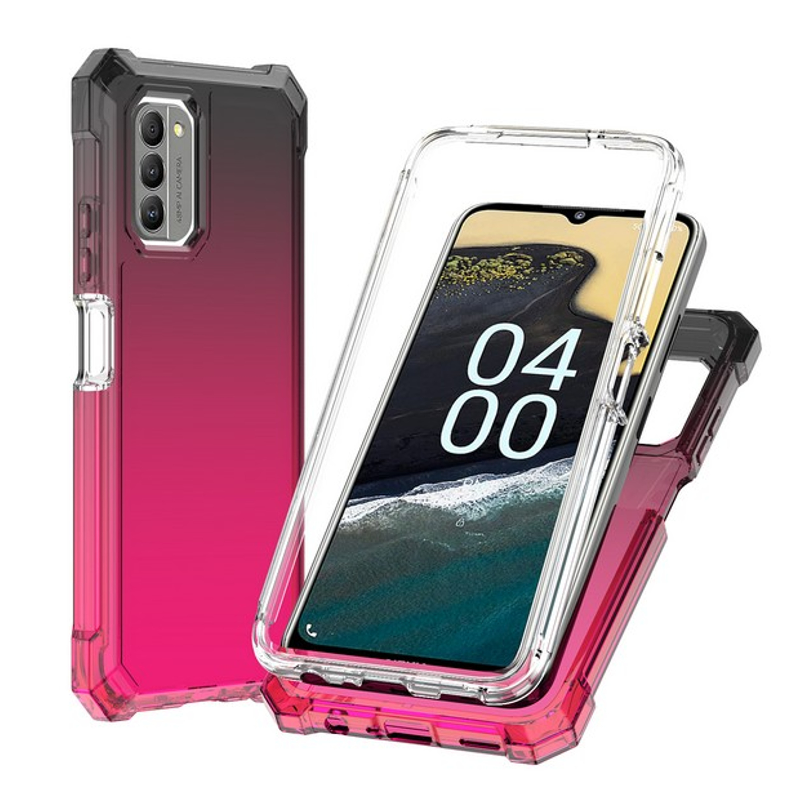 Per Nokia G400 Hybrid 2in1 Frame Cover Edge TPU antiurto + custodia PC rigida - Foto 74 di 96
