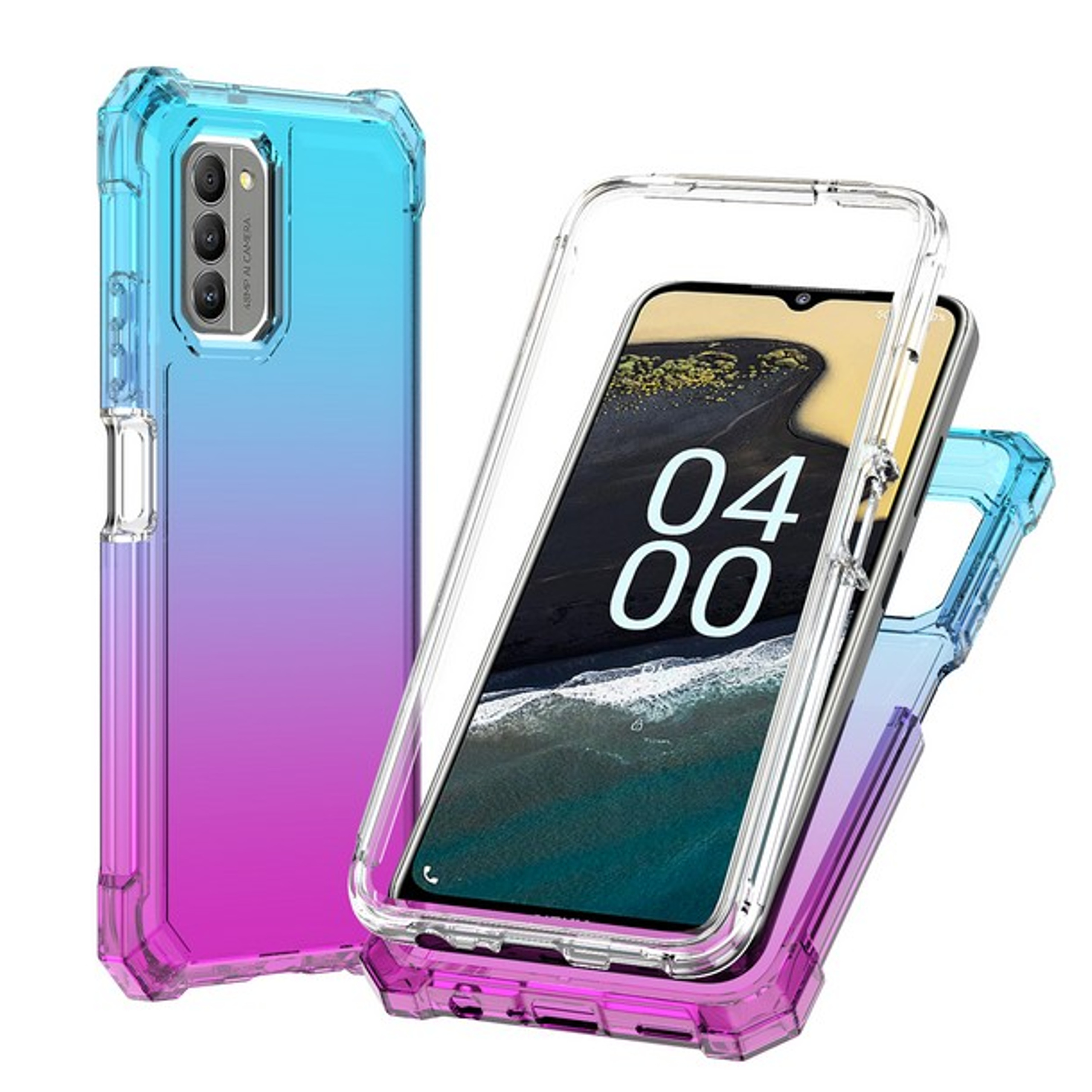 Per Nokia G400 Hybrid 2in1 Frame Cover Edge TPU antiurto + custodia PC rigida - Foto 82 di 96