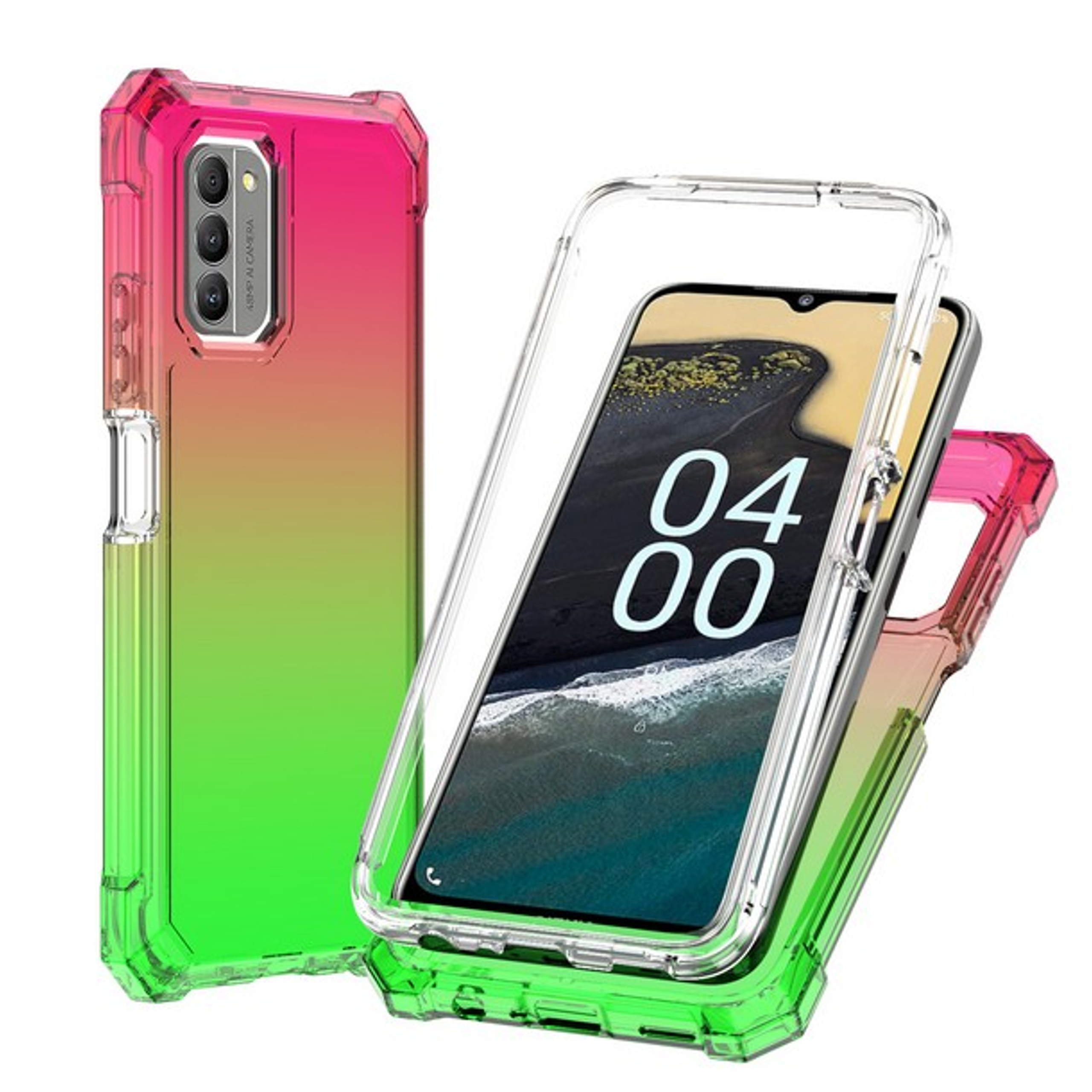 Per Nokia G400 Hybrid 2in1 Frame Cover Edge TPU antiurto + custodia PC rigida - Foto 90 di 96