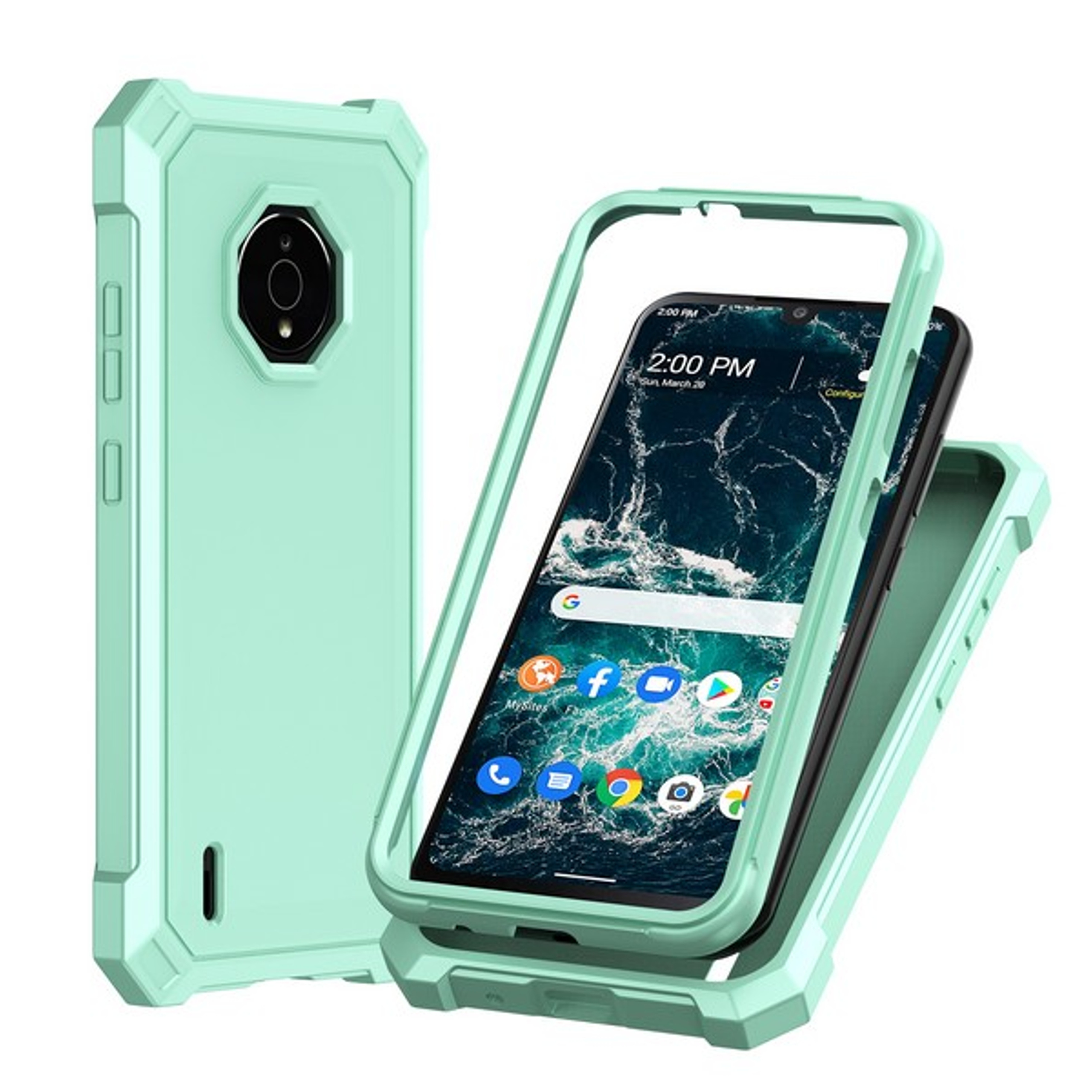 Per Nokia G400 Hybrid 2in1 Frame Cover Edge TPU antiurto + custodia PC rigida - Foto 27 di 96