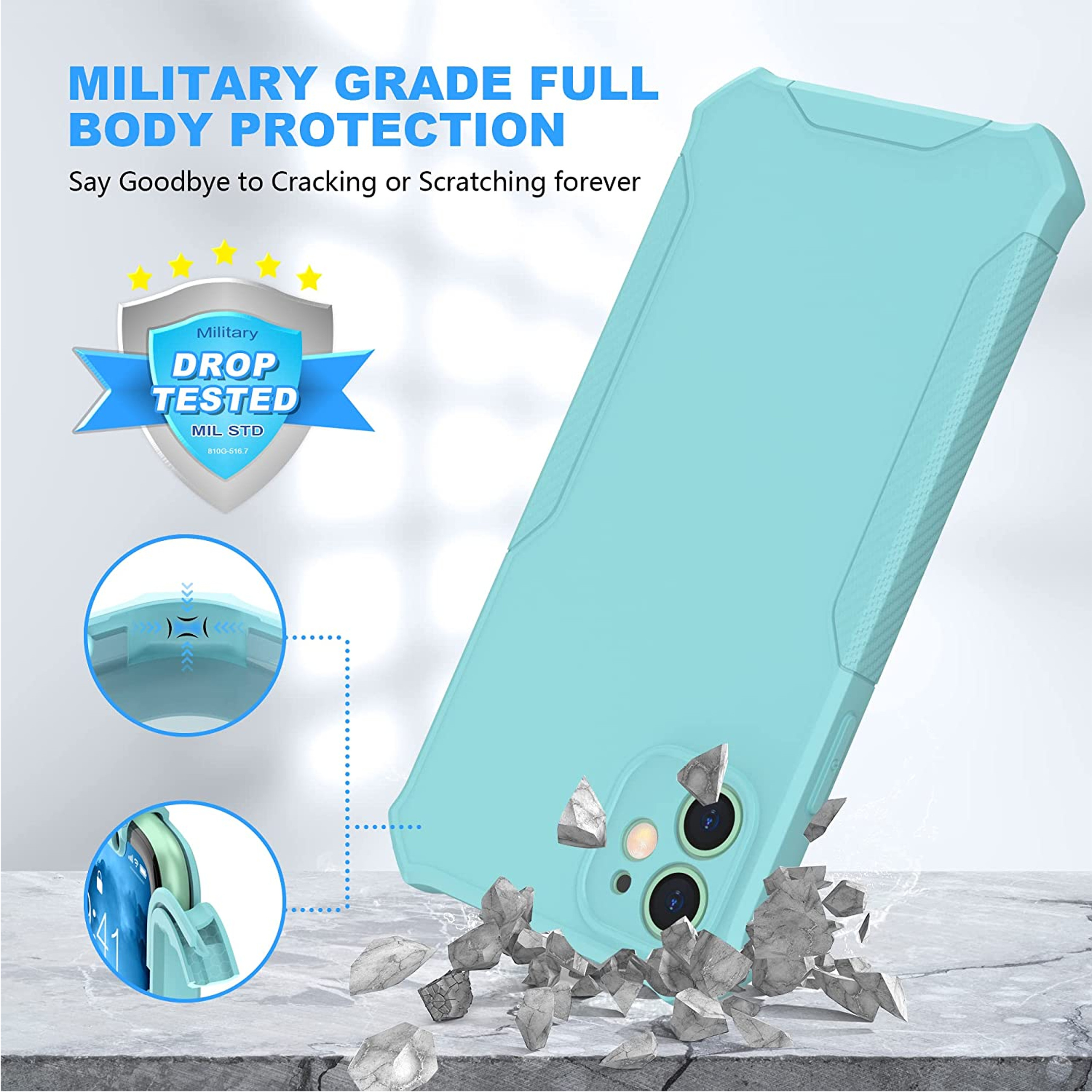 Per Nokia G400 Hybrid 2in1 Frame Cover Edge TPU antiurto + custodia PC rigida - Foto 32 di 96